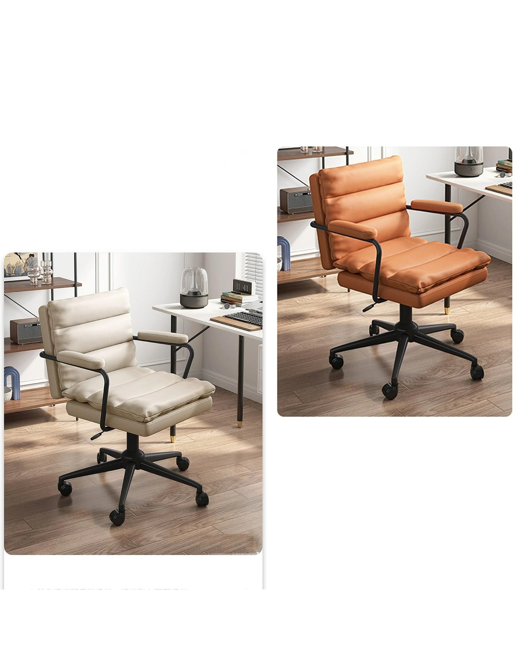 Foret Home Office Chair Computer Ergonomic Swivel Midback W Wheels ...