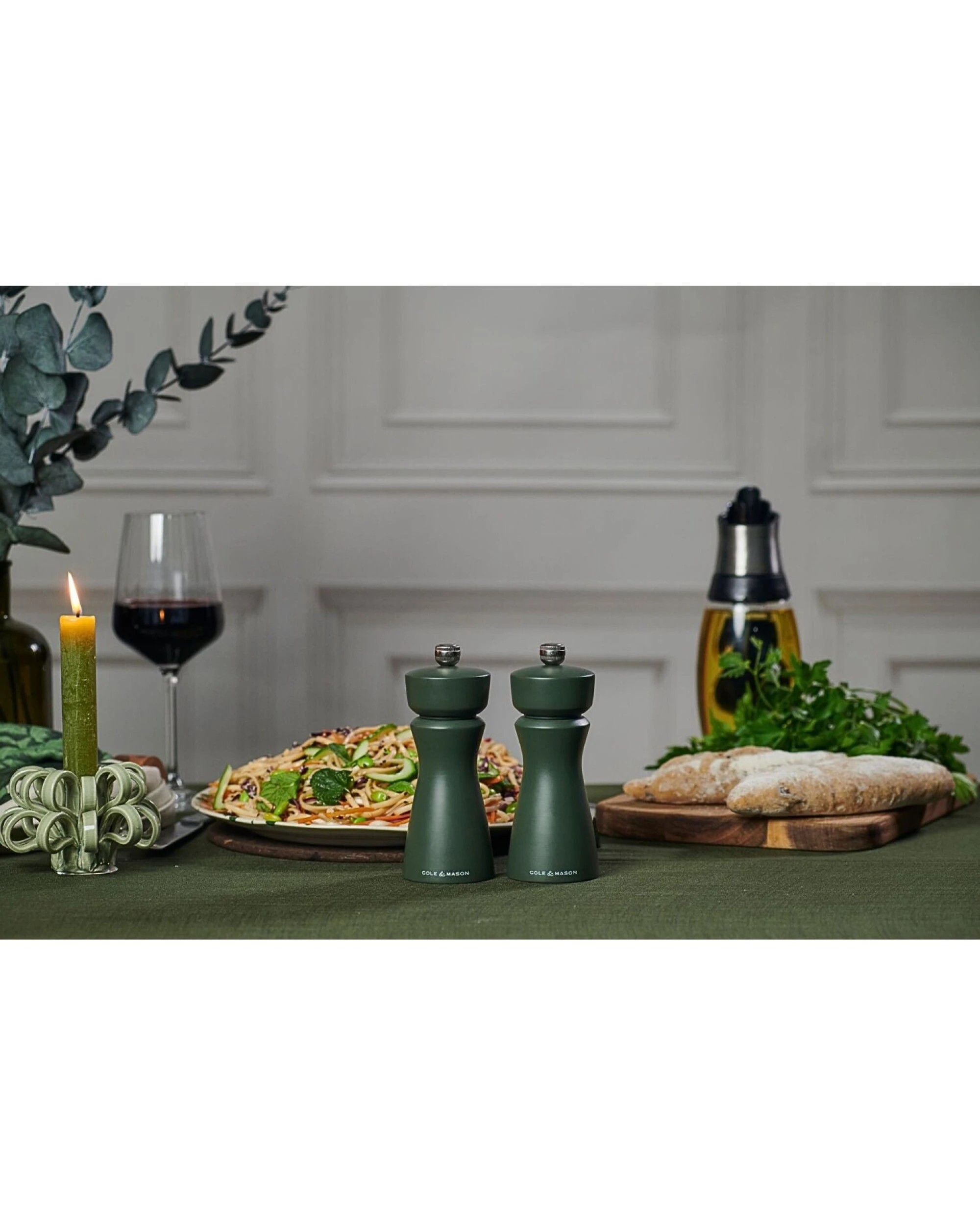 8 Cole & Mason Kenton Salt & Pepper Mill 15cm Rubberwood Ceramic Grinder -Rosemary, 8 of 8