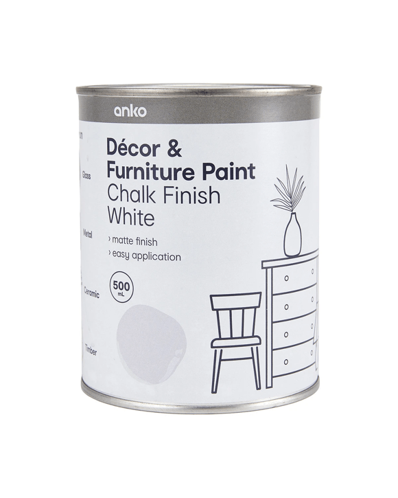 Decor & Furniture Paint - Chalk Finish White