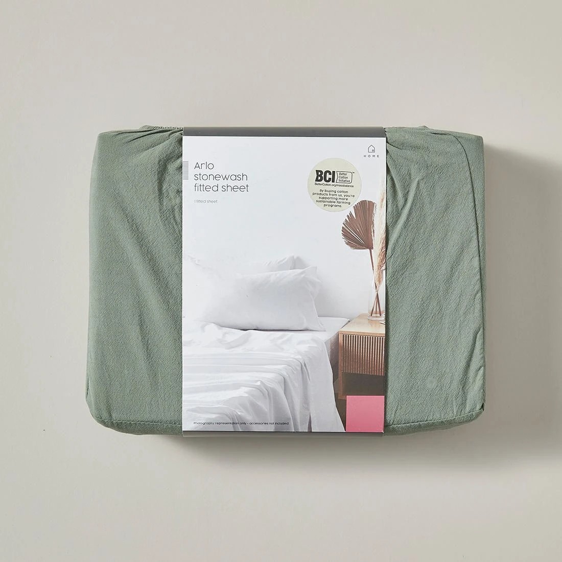 5 Arlo Stonewash Fitted Sheet
 - Double Bed
 - Green, 5 of 5