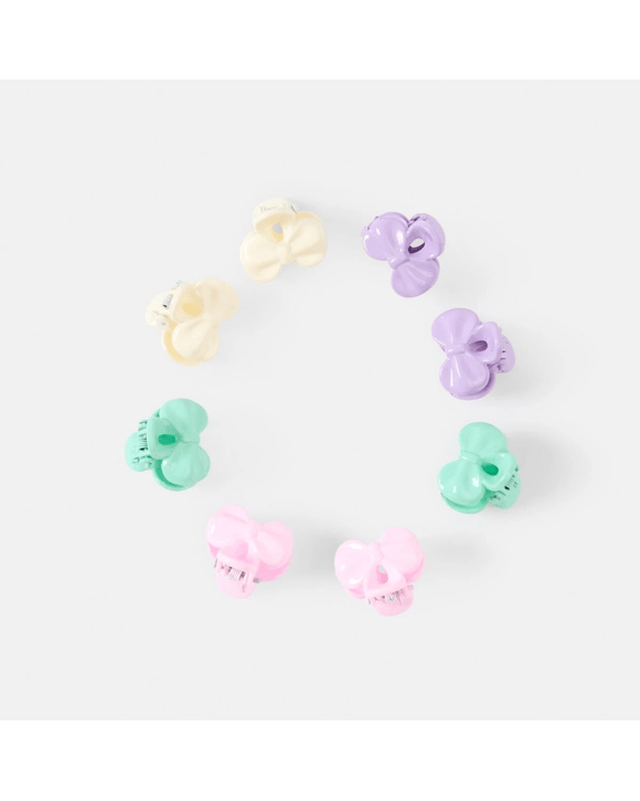 8 Pack Bow Claw Hair Clips
