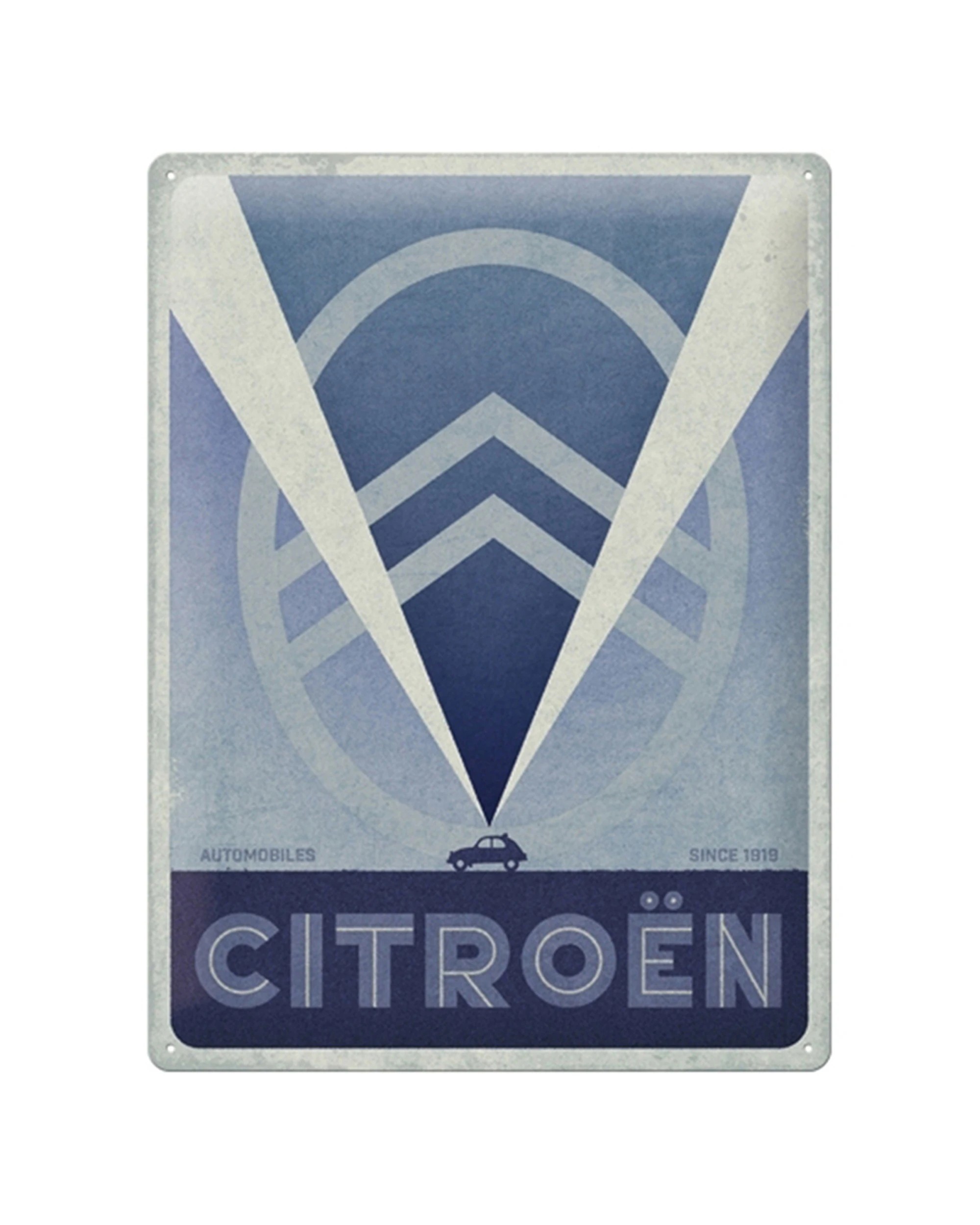 1 Nostalgic-Art Large 30x40cm Metal Wall Art Sign Plaque - Citroen Since 1919 - Multi, 1 of 3