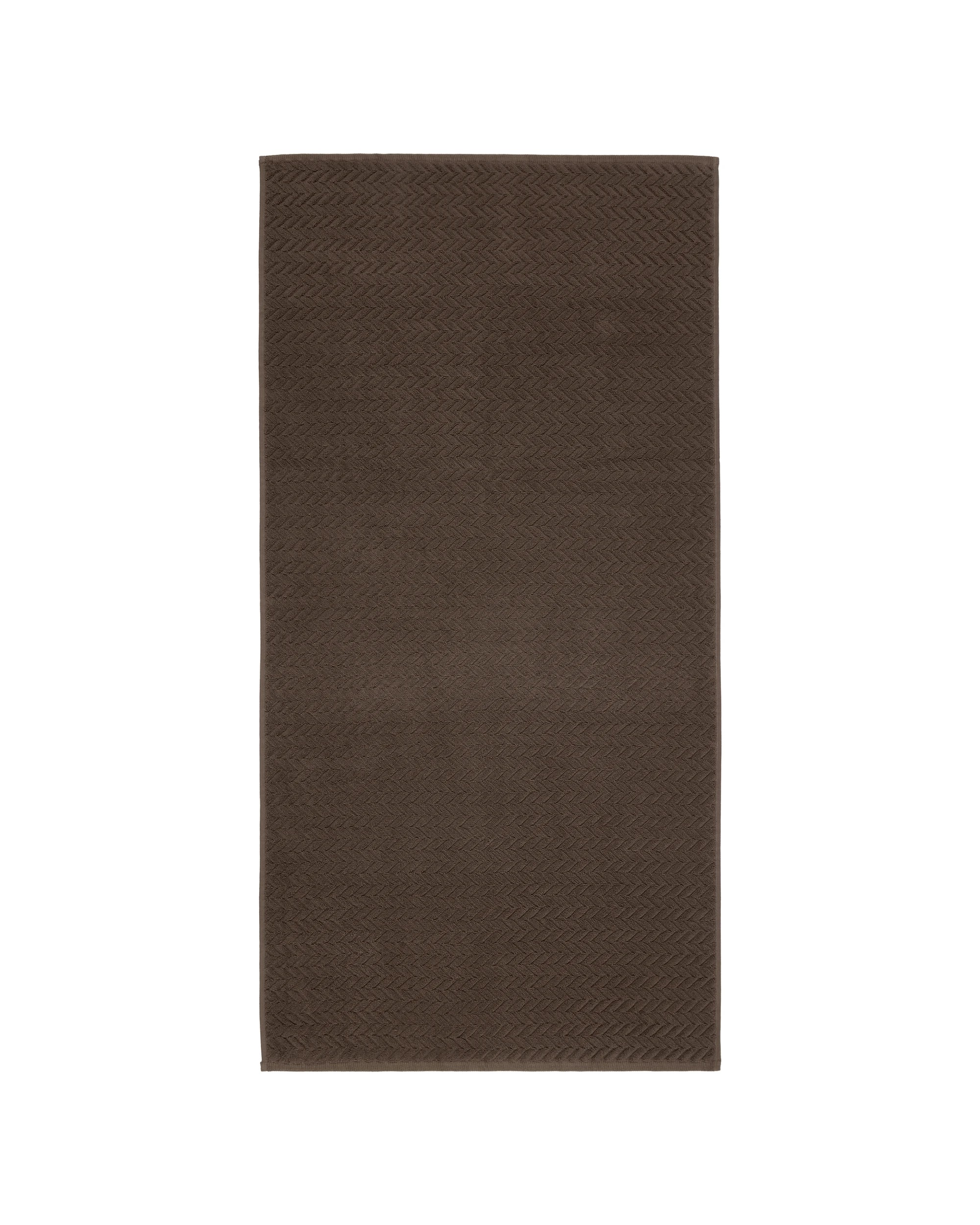 3 Chevron Cotton Bath Towel - Chocolate, 3 of 6