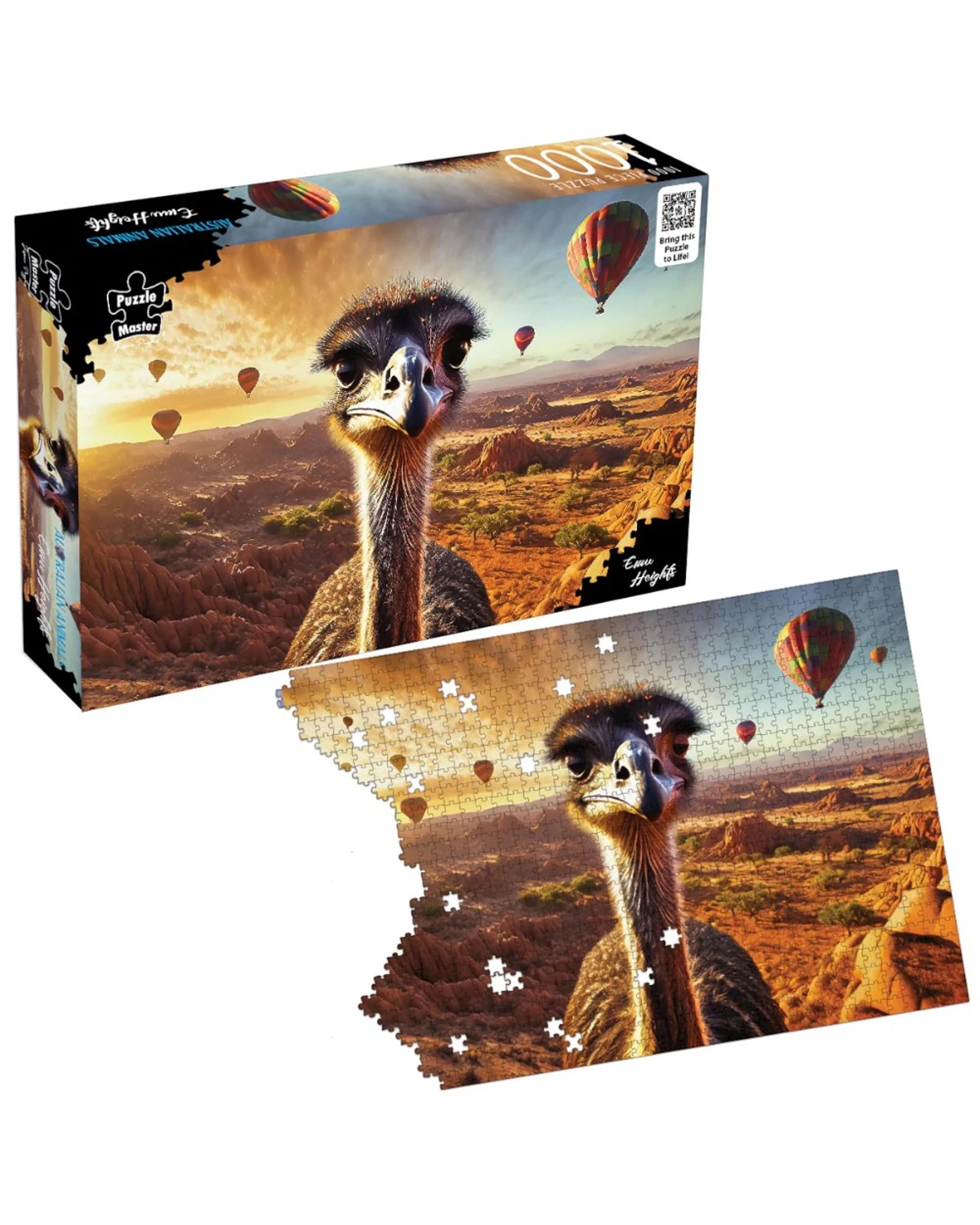 2 Puzzle Master Emu Heights AR Edition 1000 Piece Jigsaw Puzzle, 2 of 9