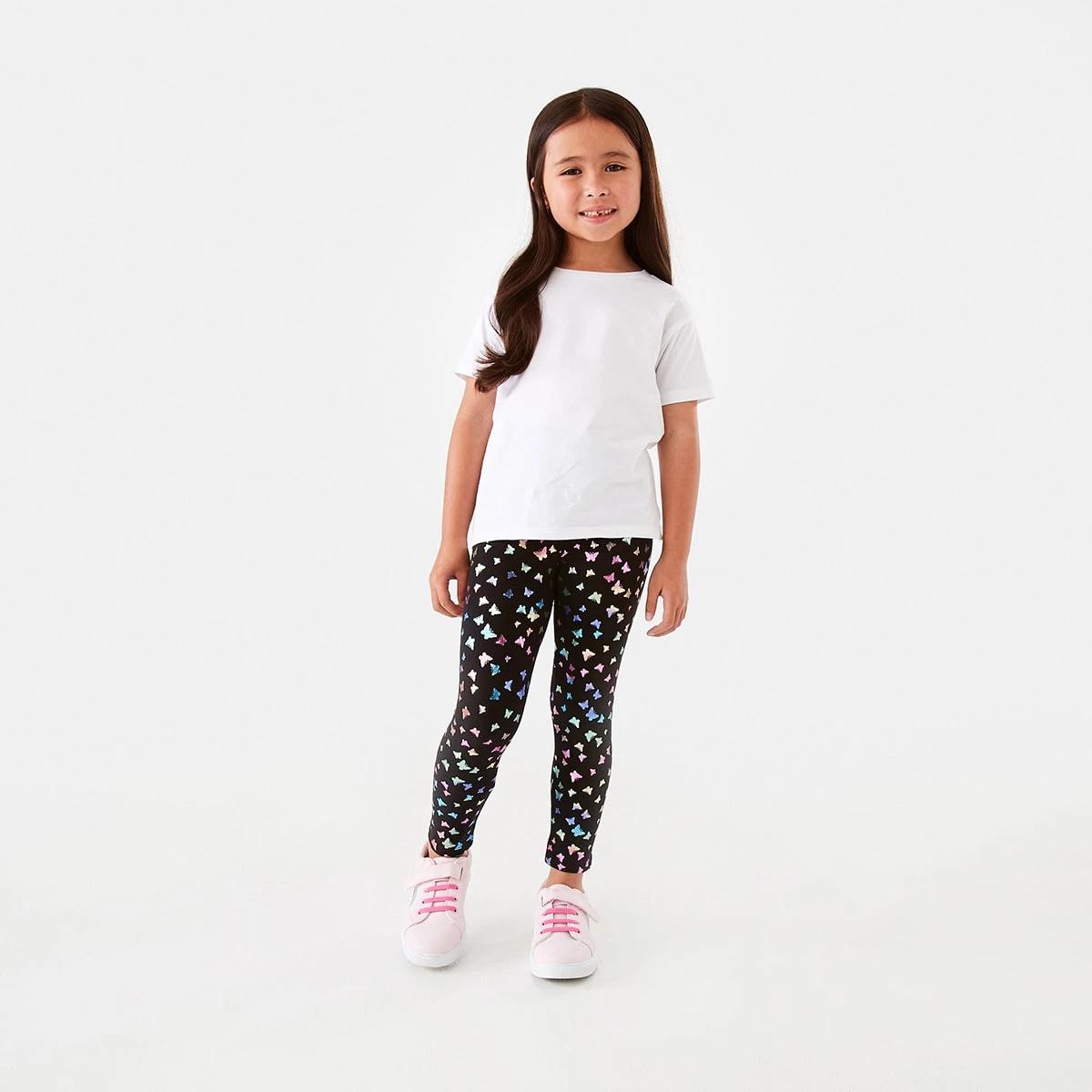 5 Foil Leggings Blk Bfly, 5 of 8