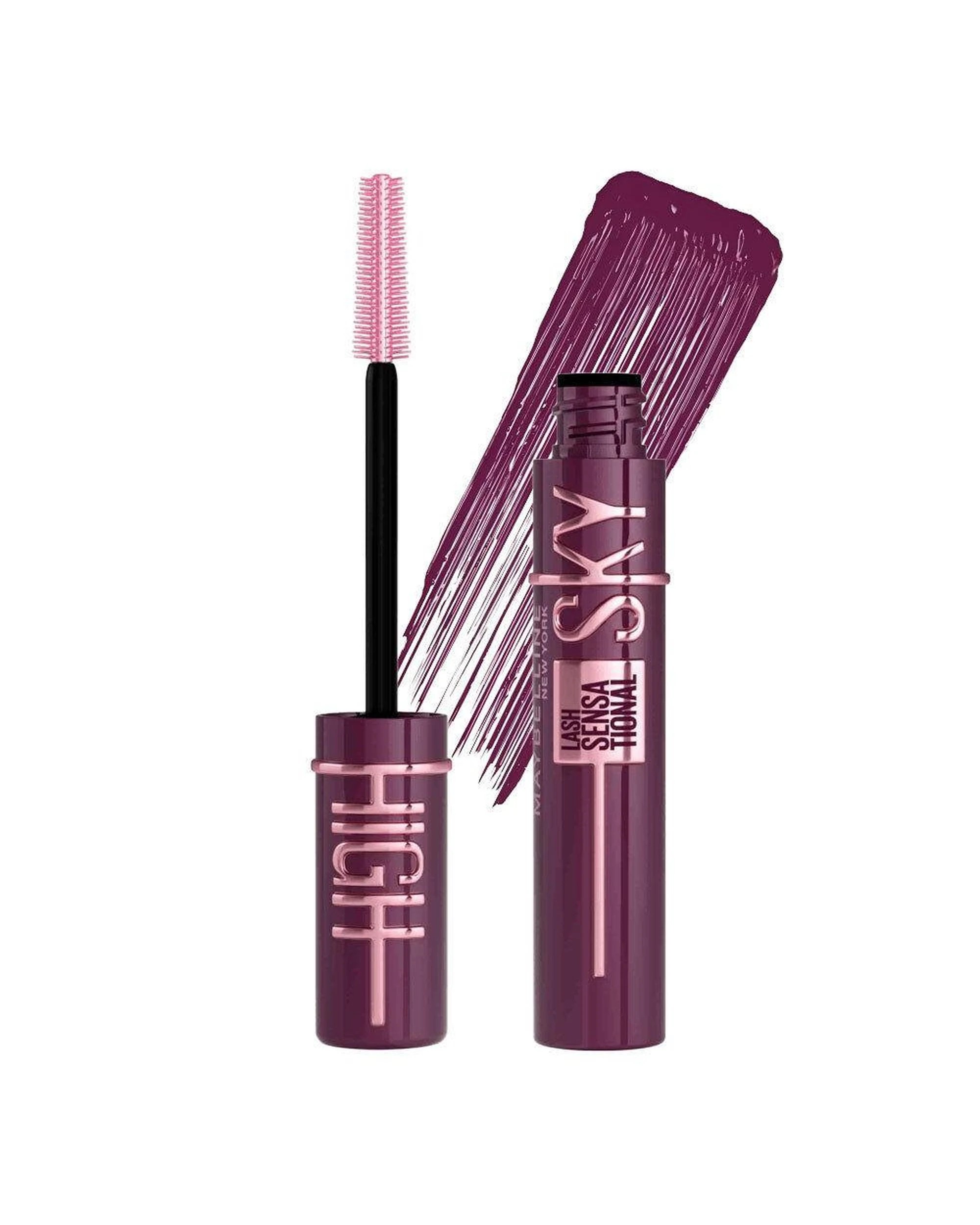 4 3 x Maybelline Sky High Lash Sensational Mascara 7.2mL - 793 Burgundy Haze - Burgundy, 4 of 7