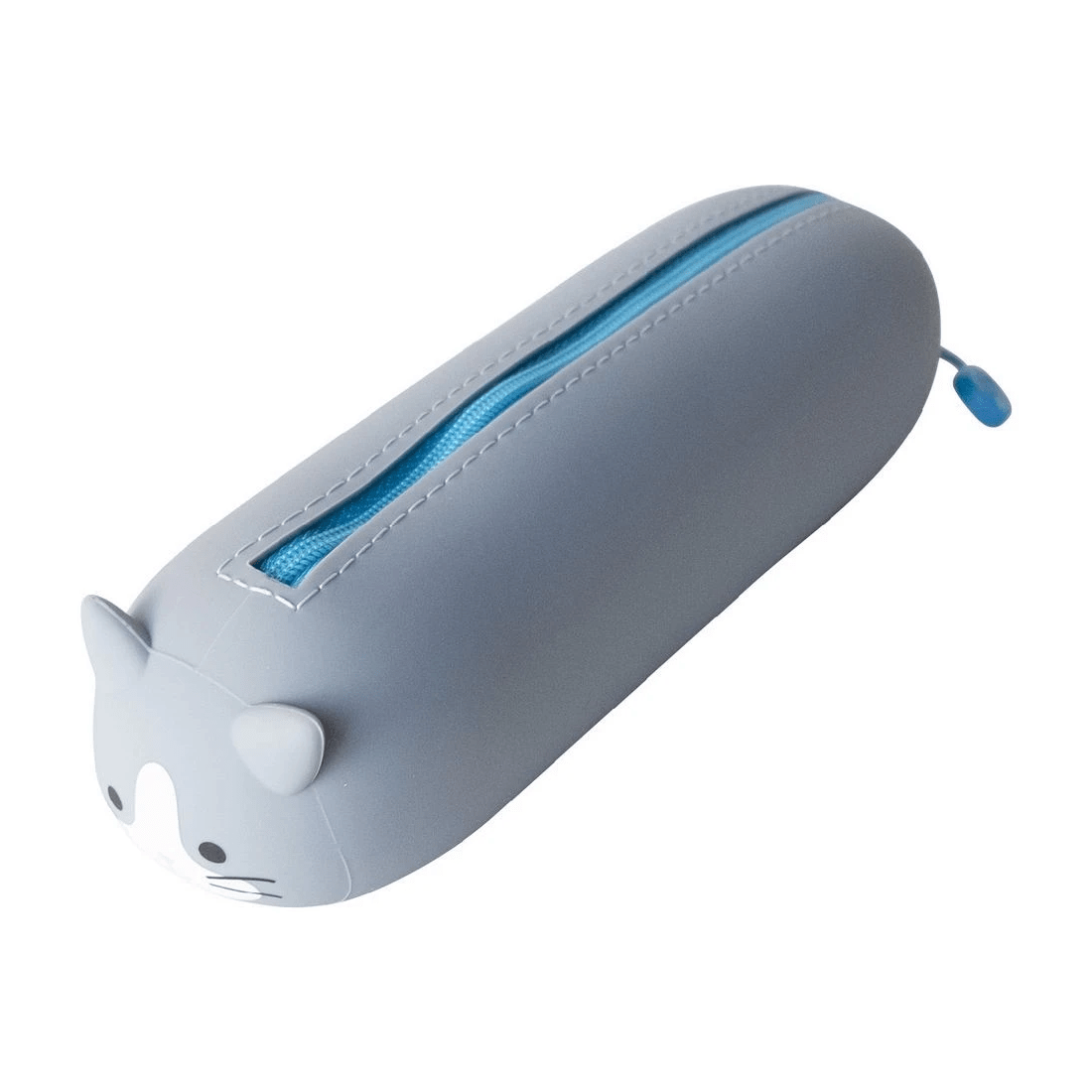 5 PuniLabo Lying Down Pencil Case Grey Cat, 5 of 10