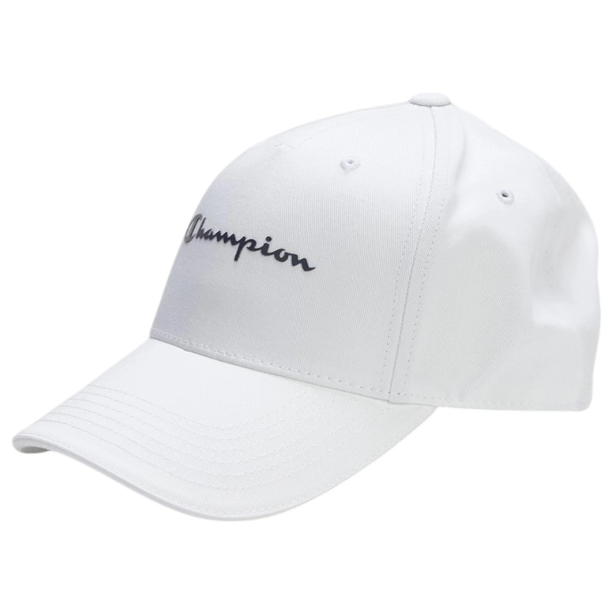 1 Champion Mens Baseball Cap Cotton White Hat - ONE SIZE - White, 1 of 5
