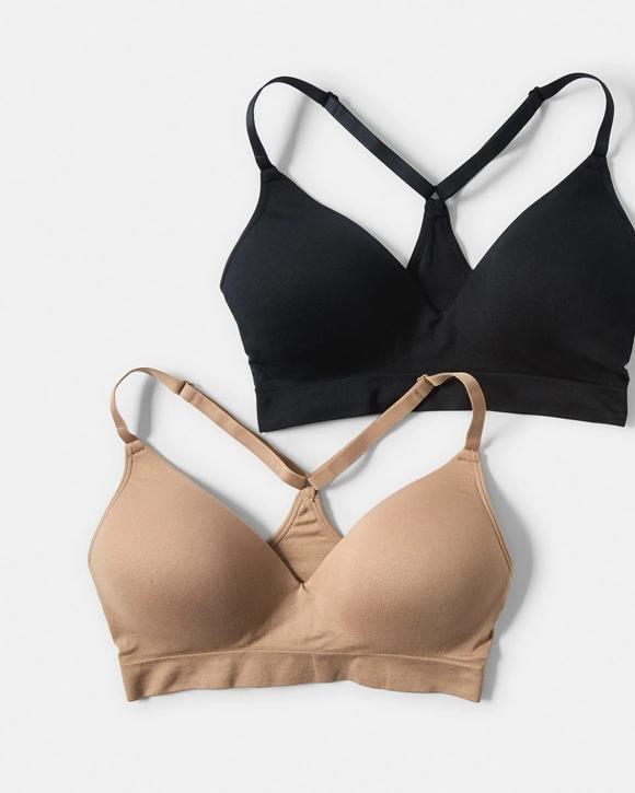 2 Pack Wirefree Racerback T-shirt Bra