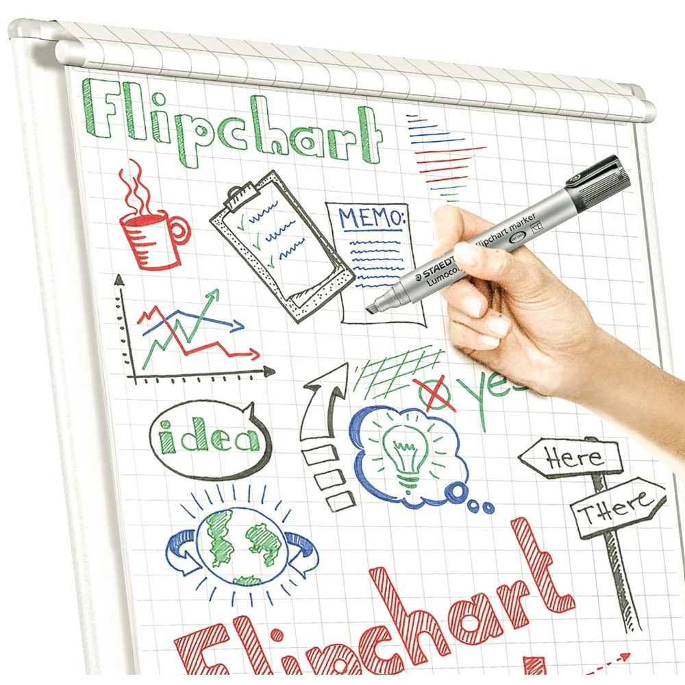 6 Staedtler Flipchart Marker 356 Assorted 6 Pack, 6 of 9