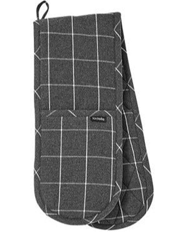 Ladelle Eco Recycled Heat Resistant Double Oven Gloves 17x89cm - 