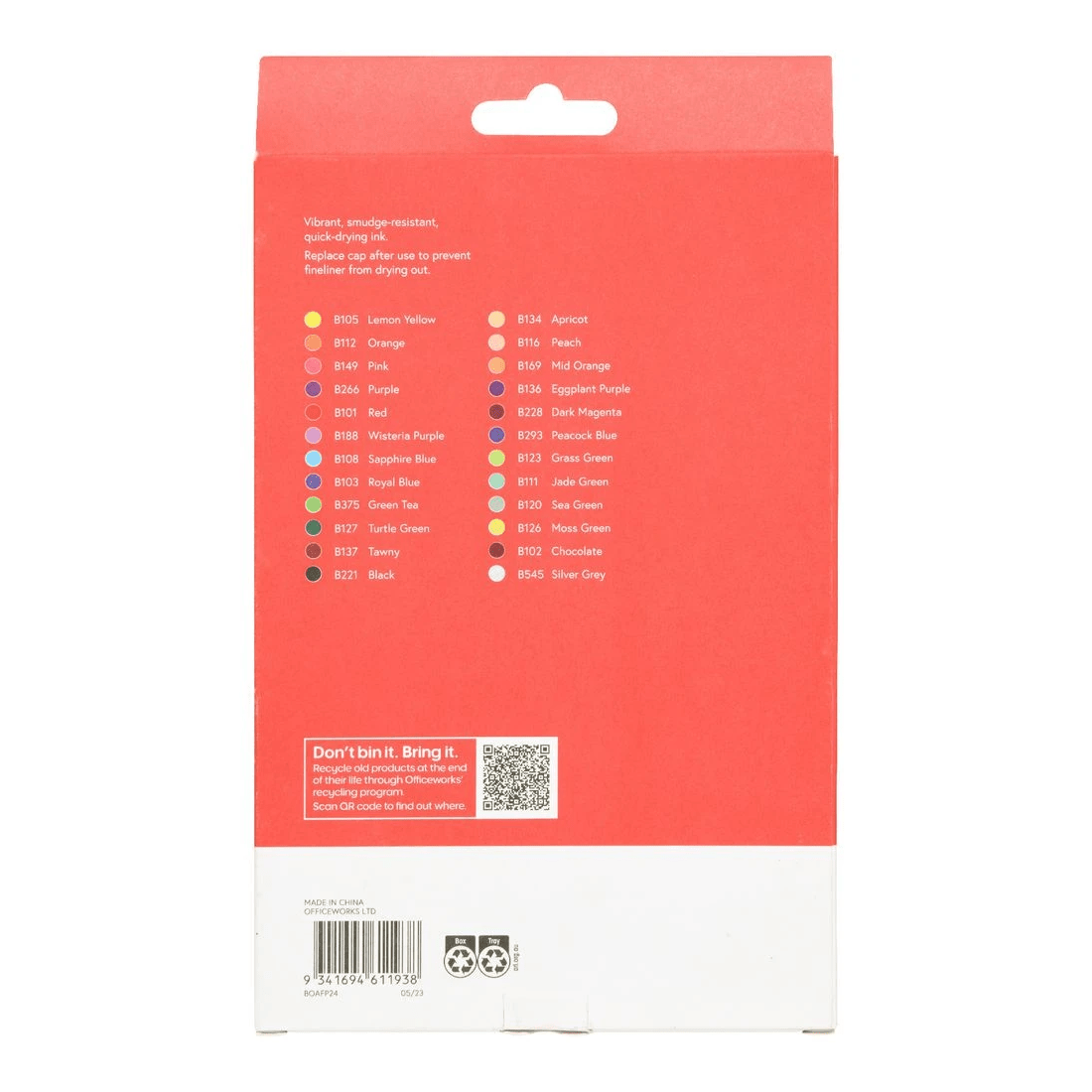 3 Born Art Fineliners Assorted 24 Pack, 3 of 3