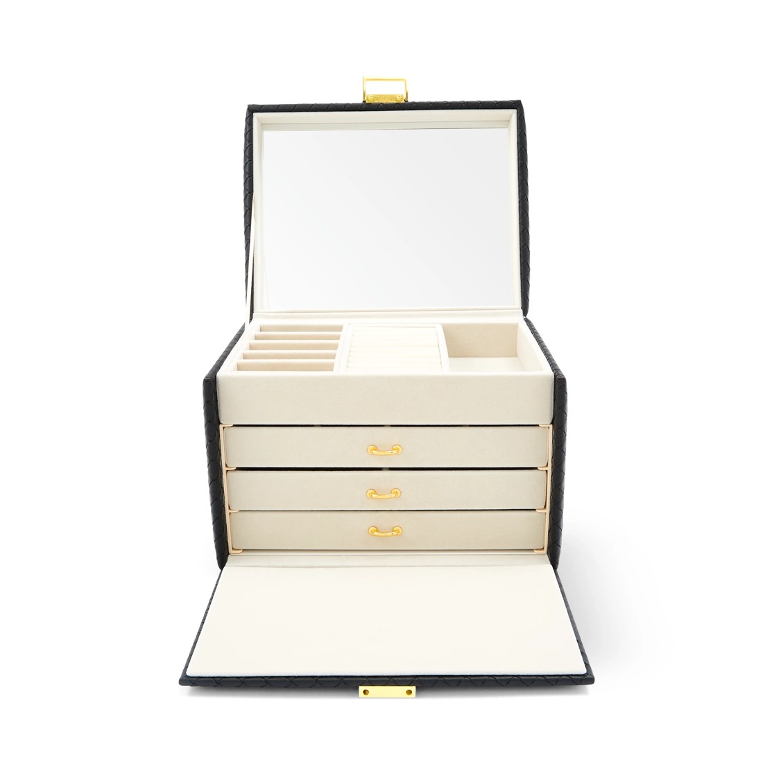 5 Black Weave Jewellery Case, 5 of 10