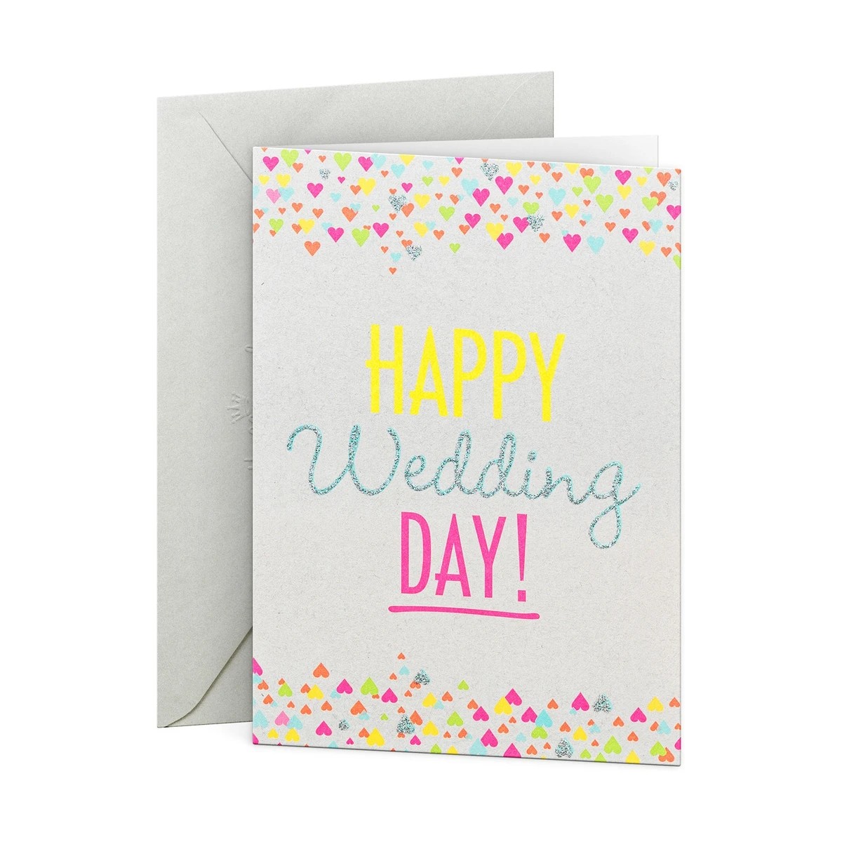 1 Hallmark Wedding Card - Heart Confetti, 1 of 3