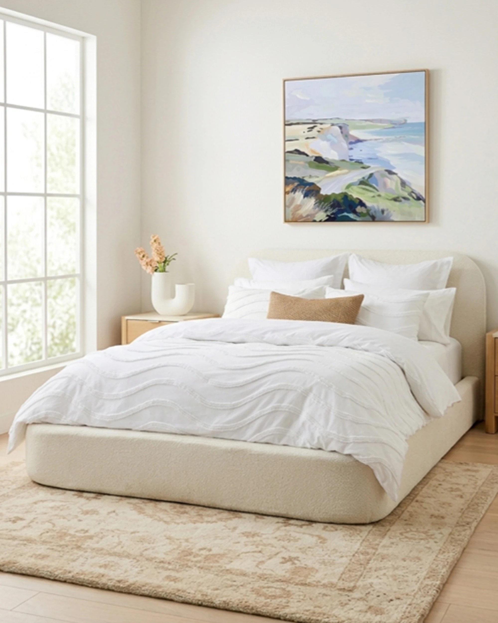 1 Arlo Upholstered Bed - Queen Bed, 1 of 7