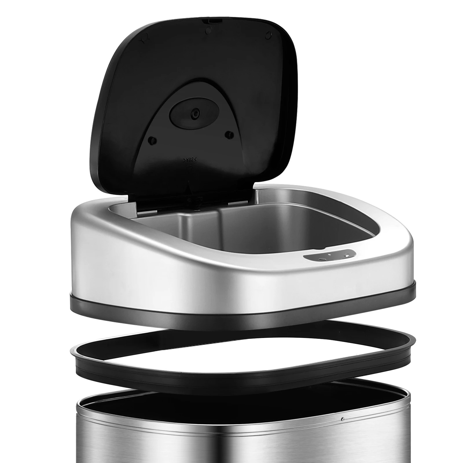 3 Maxkon 80L Sensor Dustbin Recycling Rubbish Bin Kitchen Trash Can Automatic Bins Waste Garbage TrashCan Stainless Steel, 3 of 5