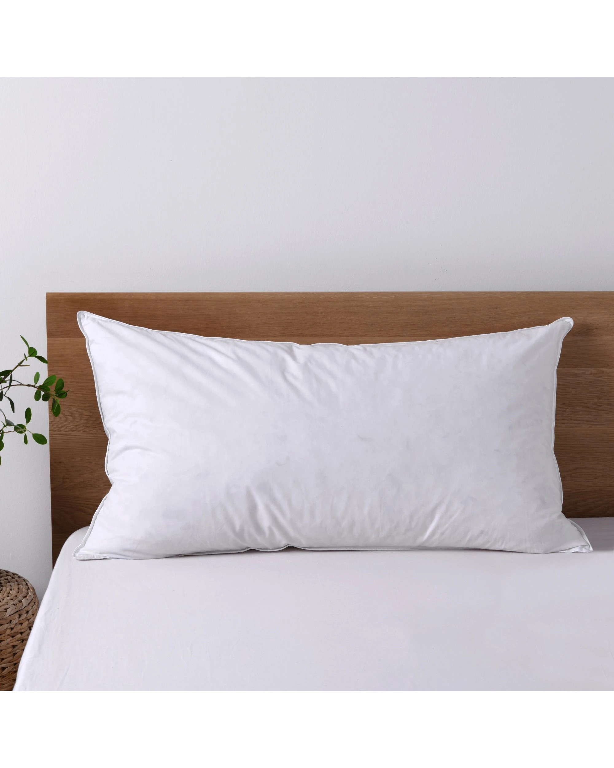 1 Dreamaker Goose Feather and Down King Pillow - White, 1 of 5