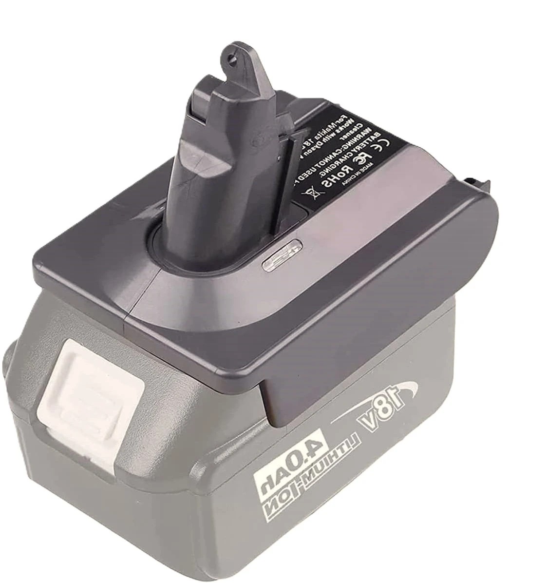 1 Hygieia Battery Converter For Makita 18V To Dyson - Grey, 1 of 3