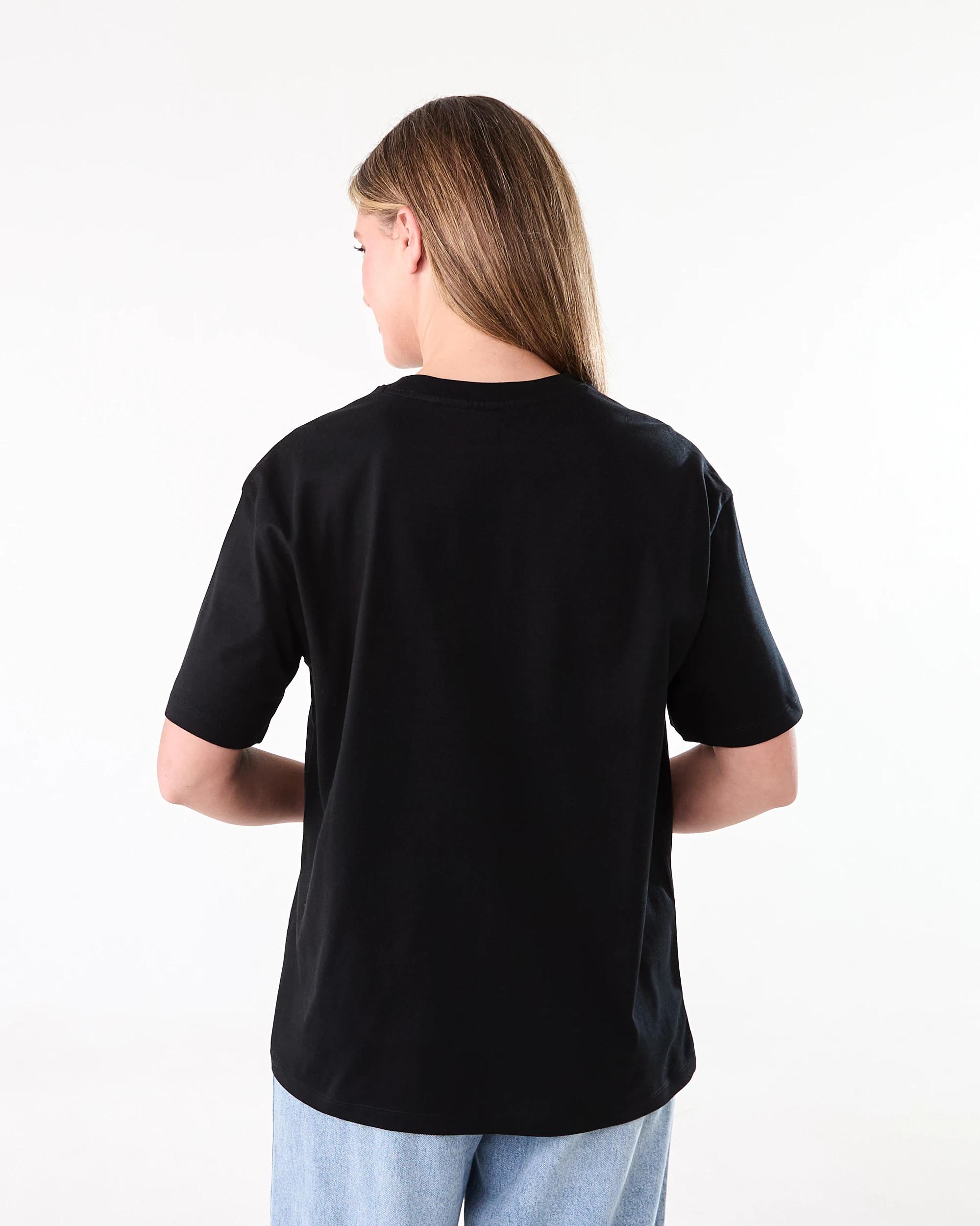 3 Short Sleeve Oversized Boyfriend T-shirt Black, 3 of 6