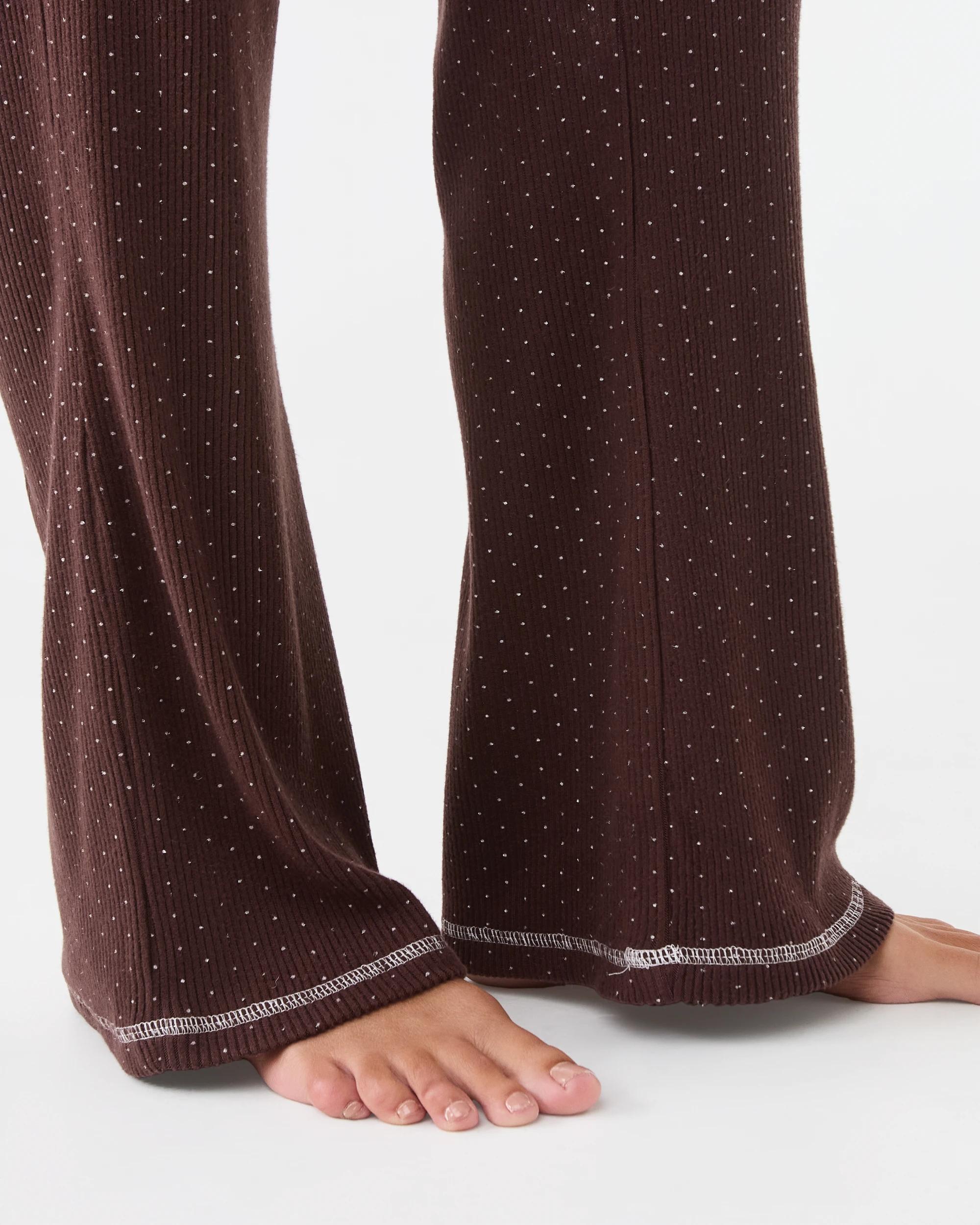 6 Brushed Rib Pants Spot Choc, 6 of 6