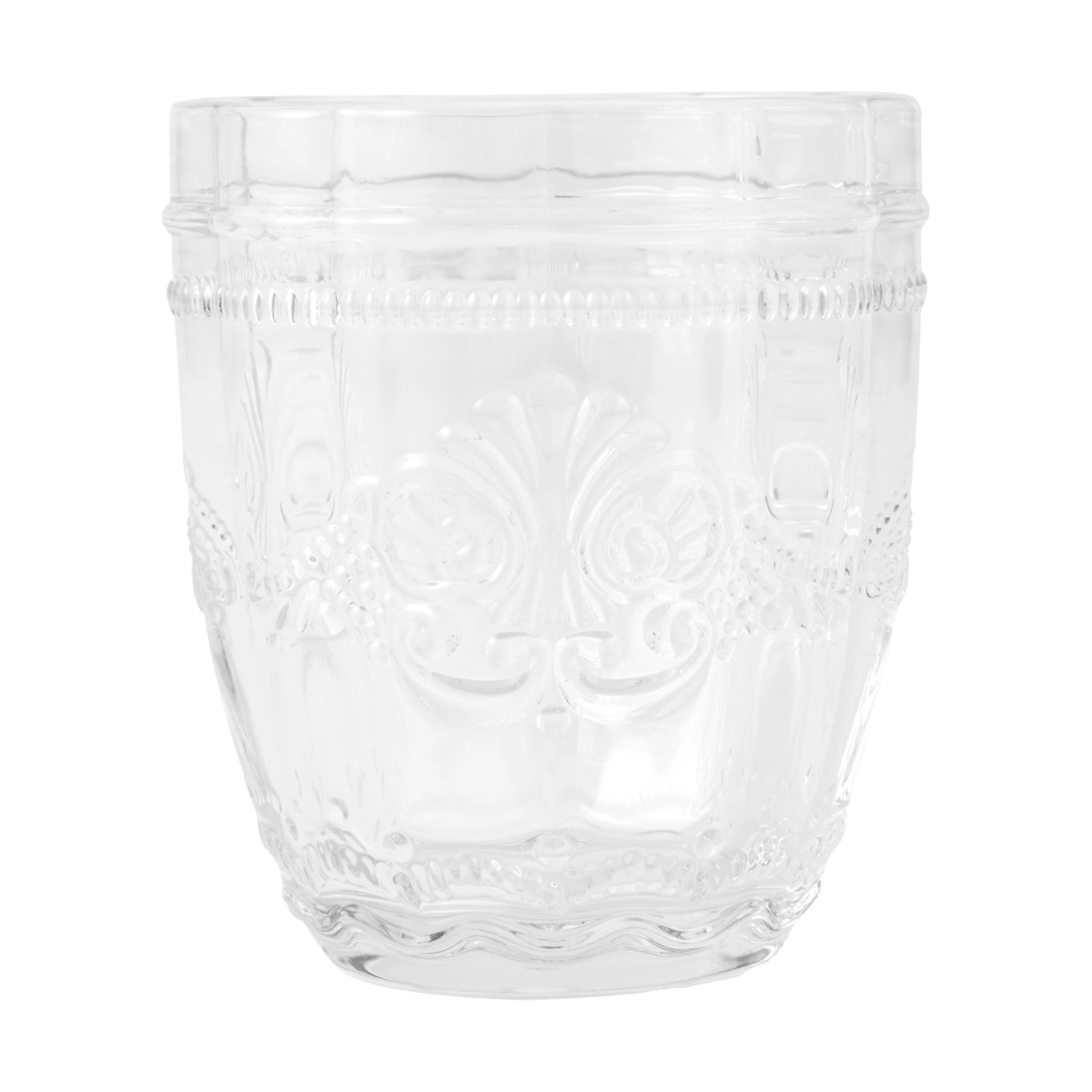 2 6 Clear Ornate Tumbler Glasses, 2 of 5
