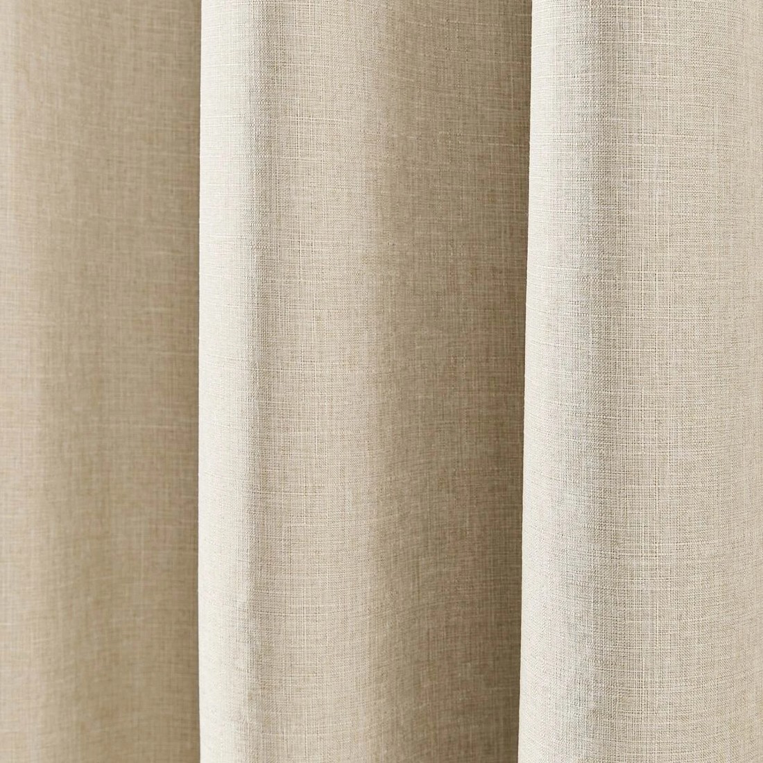 4 Monaco Wide Width Eyelet Block Out Curtain - Natural - 240cm x 213cm, 4 of 6