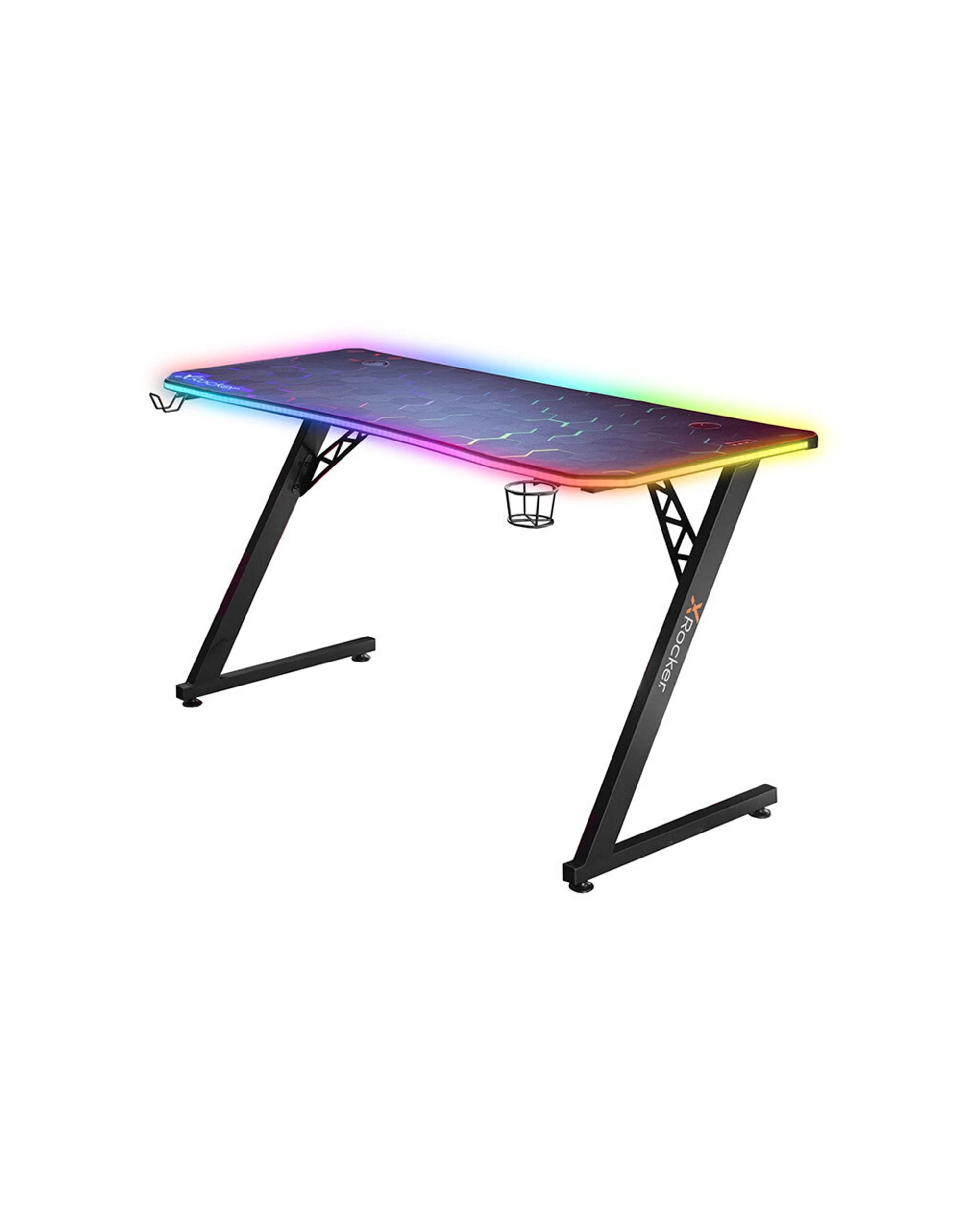1 X Rocker Pulsar Rgb Xl Aluminium Gaming Desk W/ Neo Motion & Wireless Charging
 - Black, 1 of 9