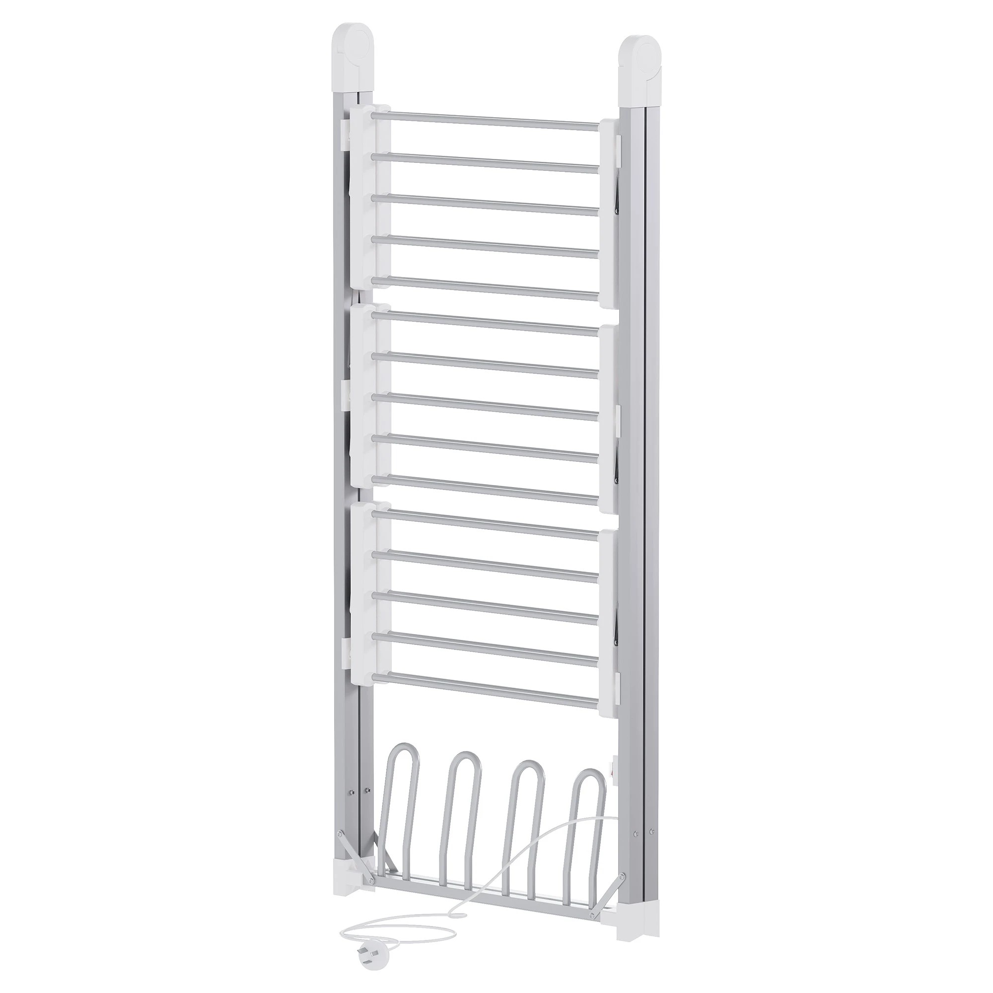 7 Advwin 3 Tier Freestanding Electric Clothes Dryer Heated Rack Towel Rail - Silver, 7 of 7