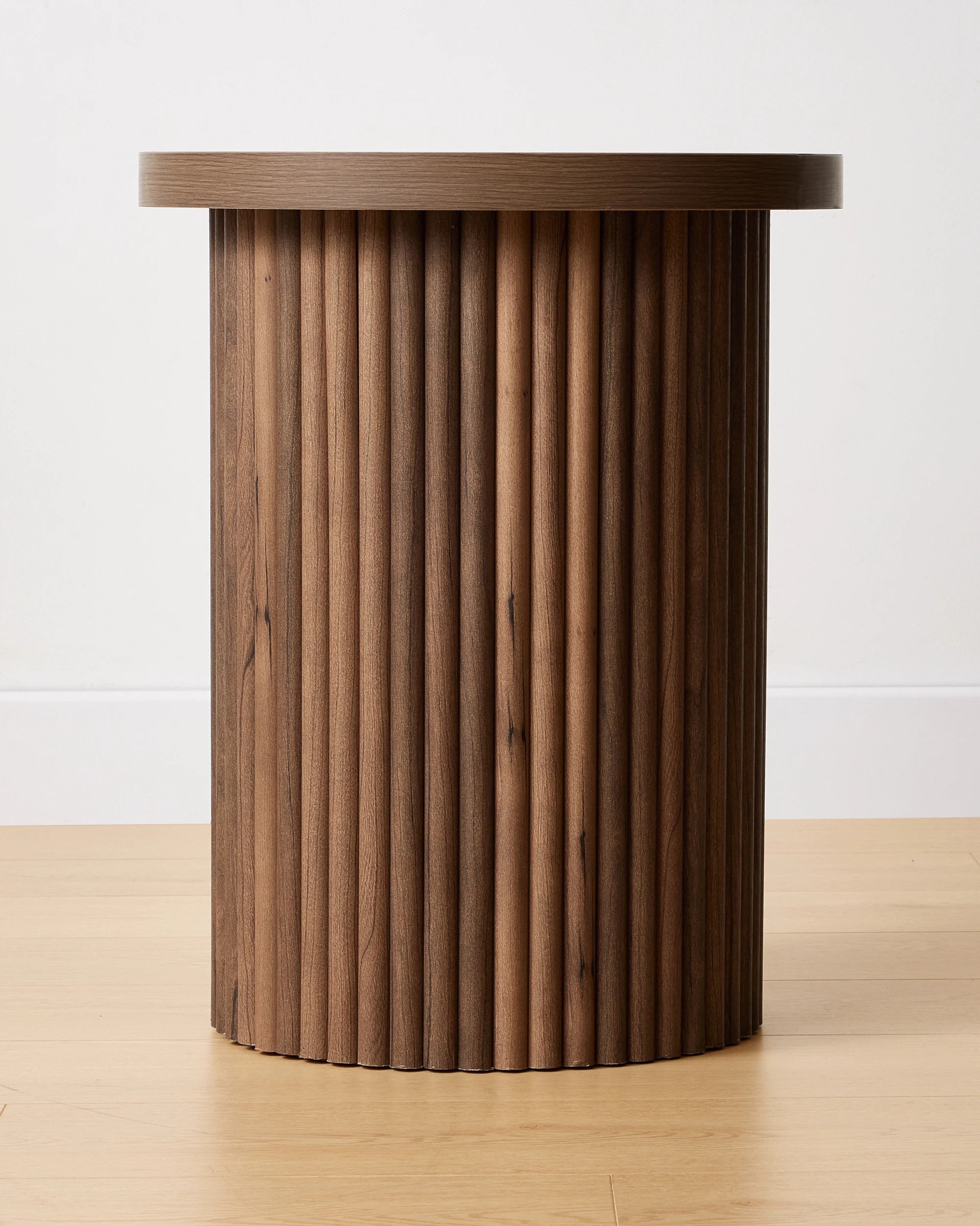 3 Ryan Ribbed Side Table - Walnut, 3 of 7