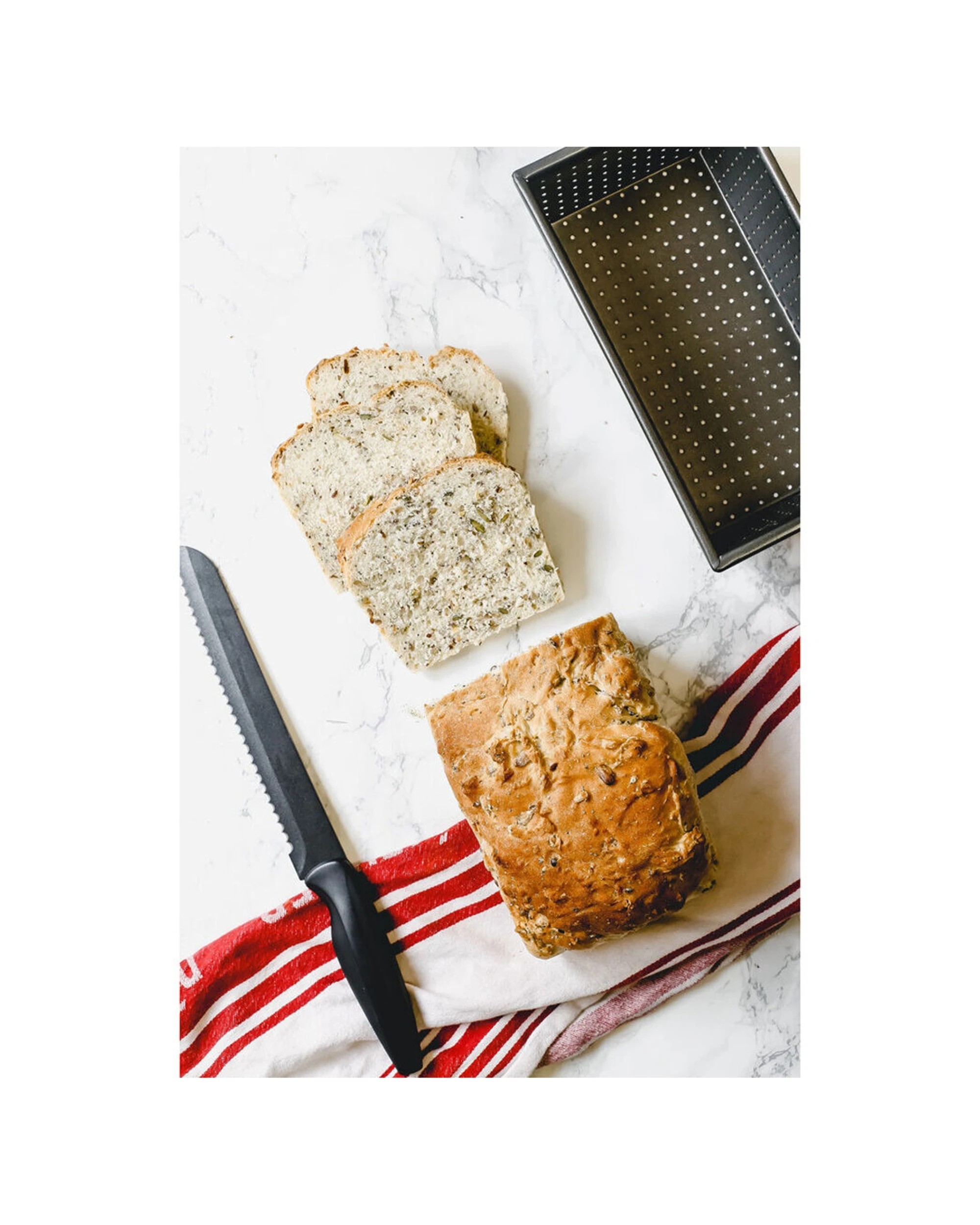 6 Mastercraft 2x 16x10cm Crusty Bake Non-Stick Box Sided Loaf Bread Pan - Black, 6 of 8