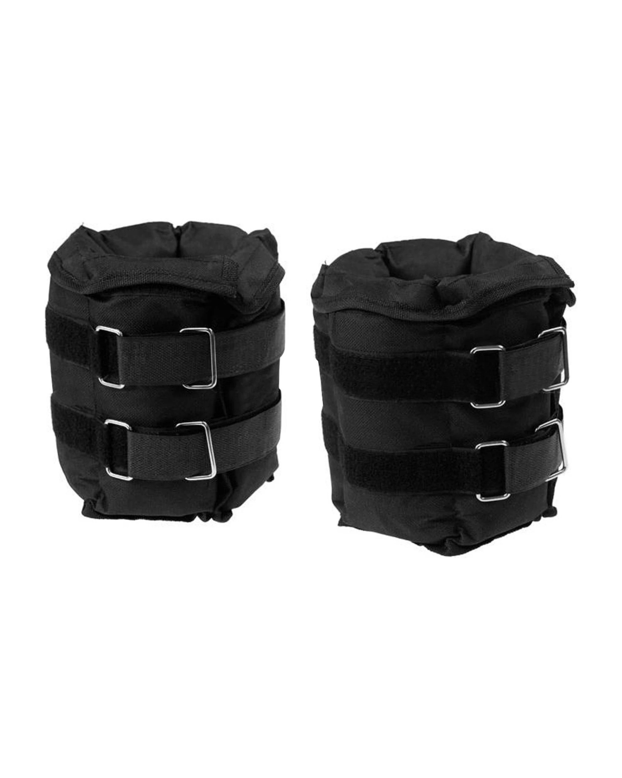 4 Powertrain Heavy Duty Adjustable Ankle Wrist Weights 5kg - Black, 4 of 6