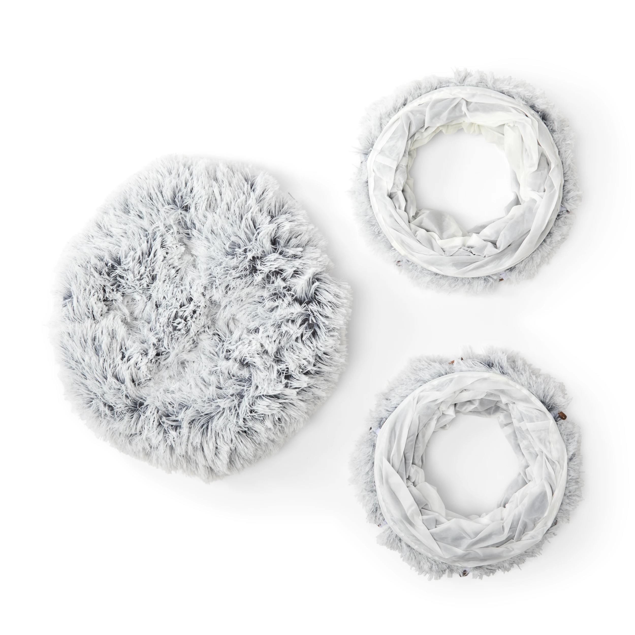 6 Round Fluffy Cat Tunnel Bed, 6 of 10