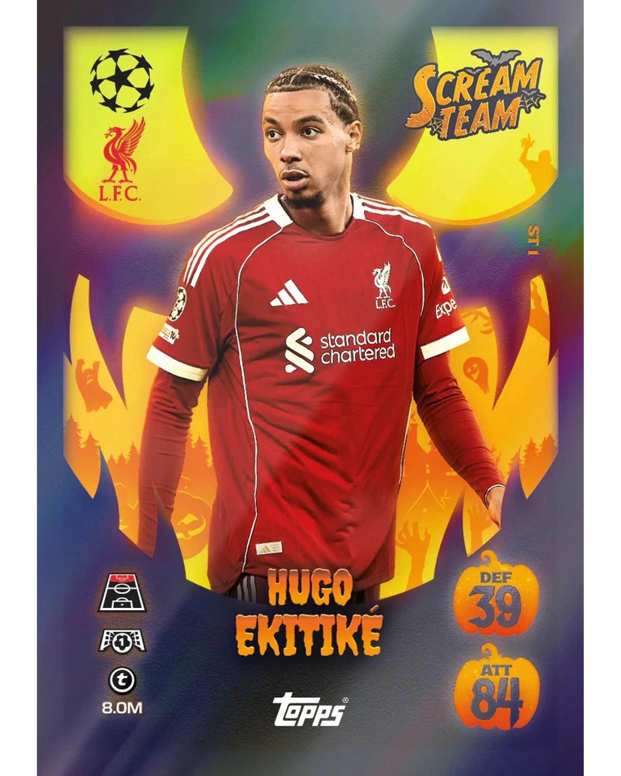 6 Topps Match Attax UEFA Club Competitions 2025/2026 Edition Scream Team Eco Pack, 6 of 8