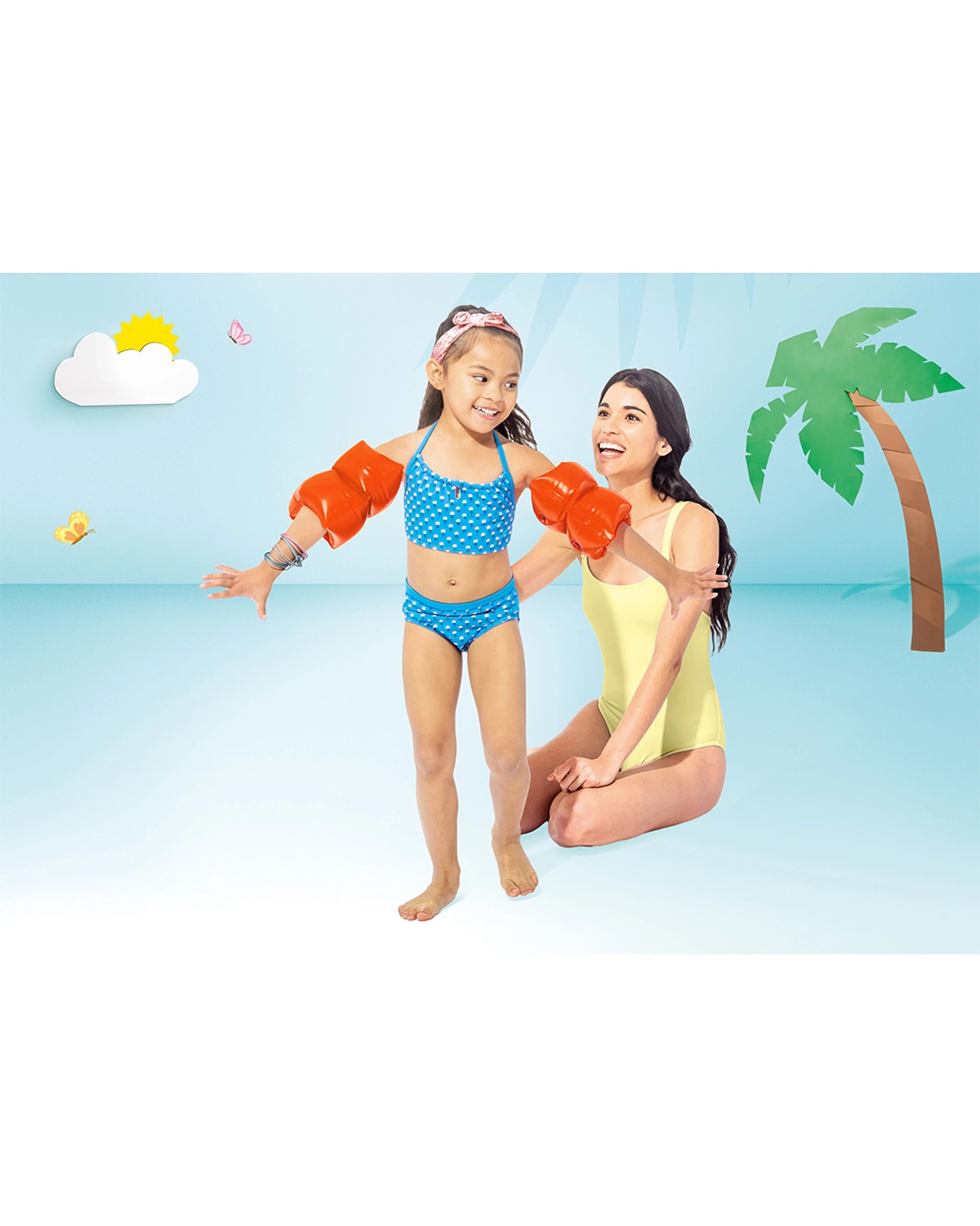 4 Intex 4x 2PK Inflatable Arm Bands Swimming Aid 3-6y - Multi, 4 of 5
