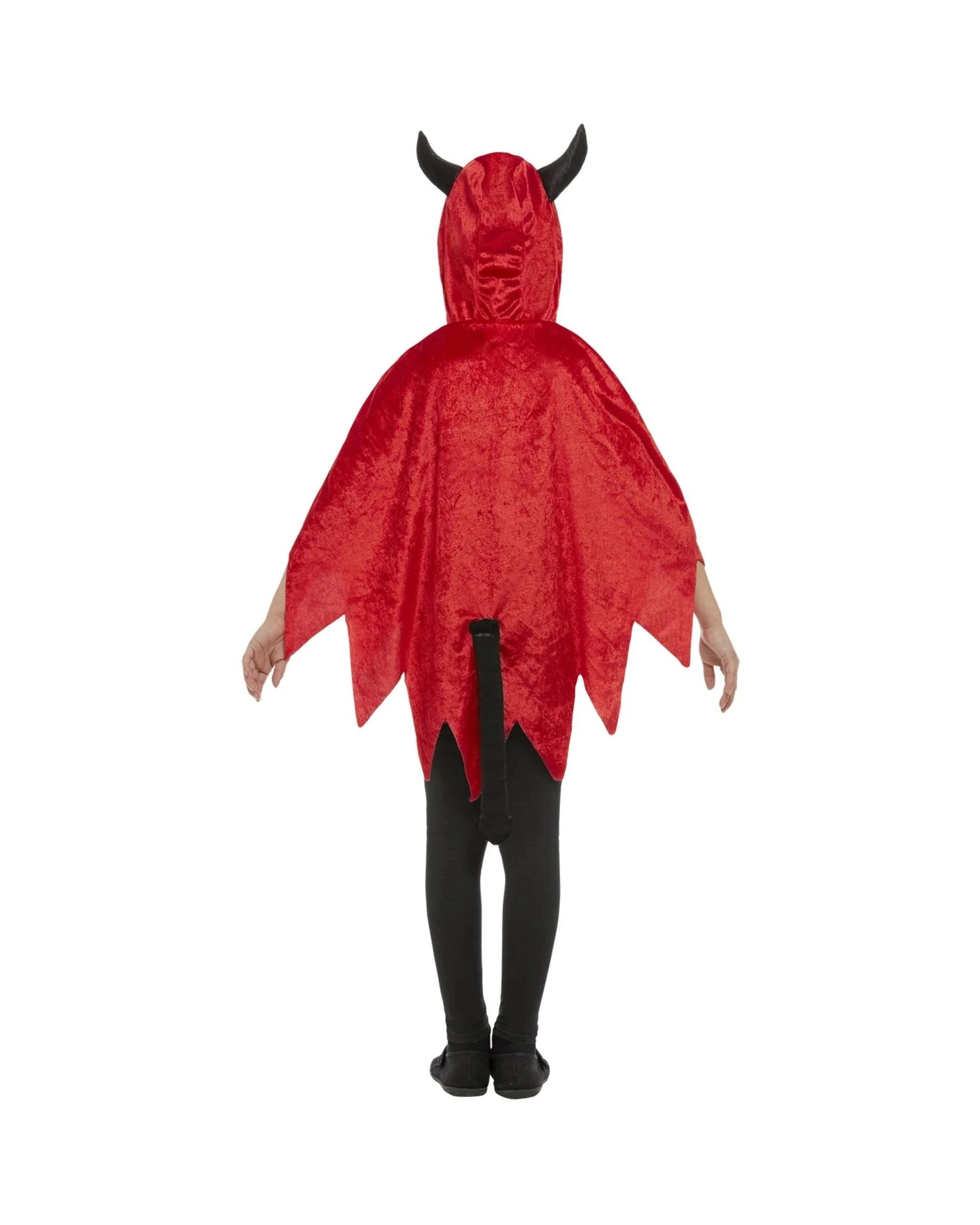 4 Unisex Devil Hooded Cape Child Costume, 4 of 8