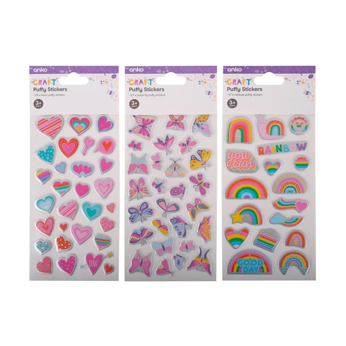 1 Puffy Stickers - Assorted