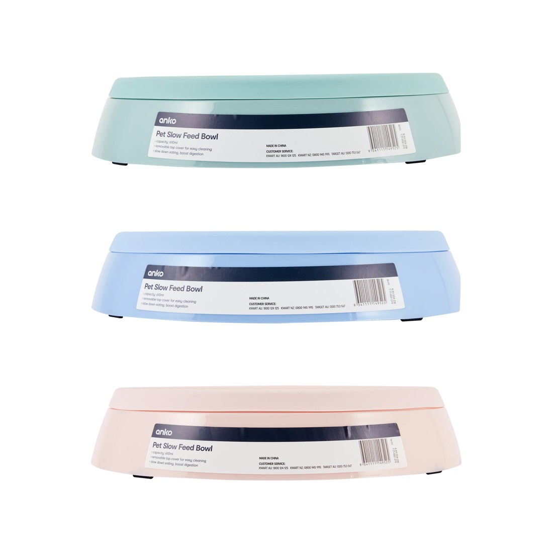 4 Pet Slow Feed Bowl - Assorted, 4 of 10