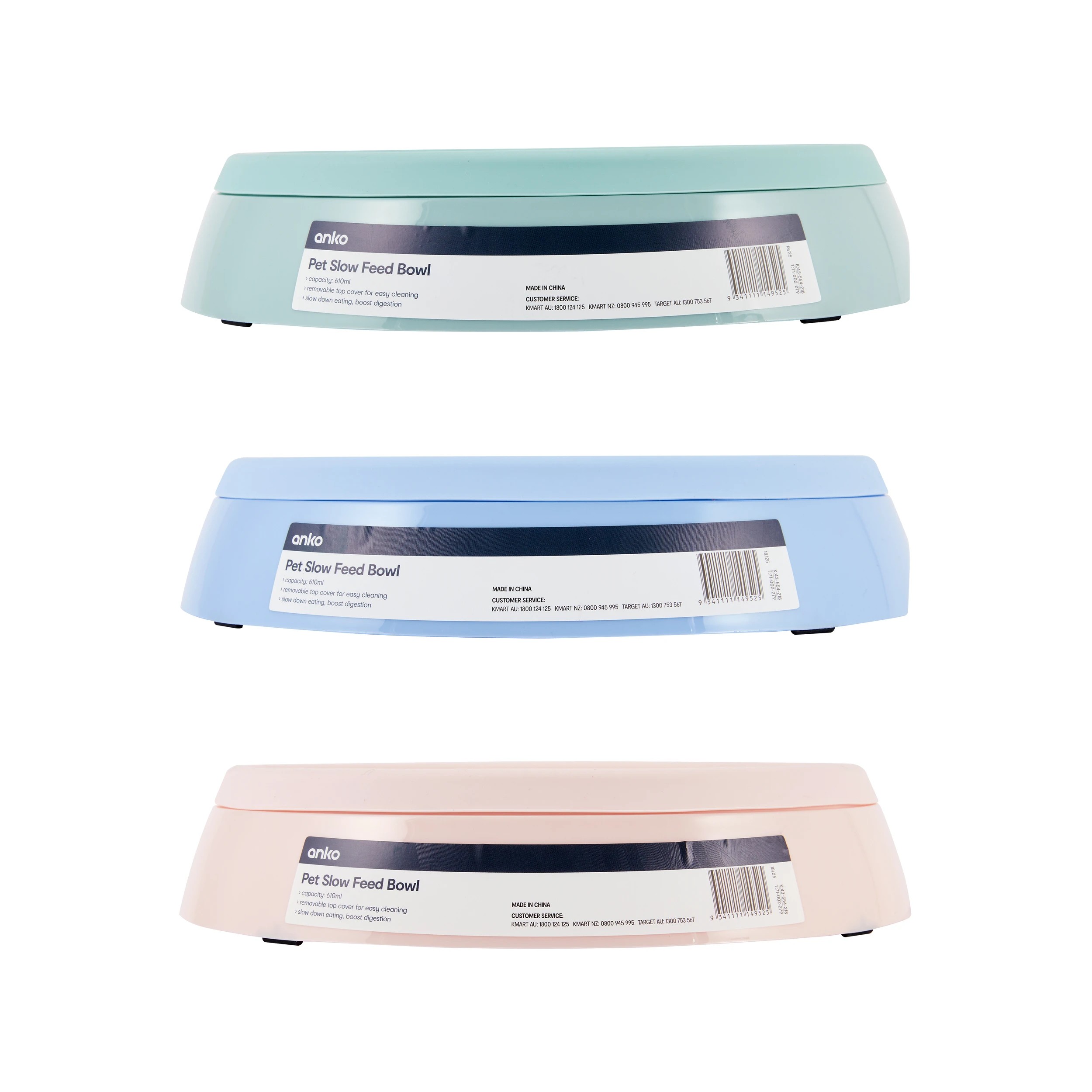 4 Pet Slow Feed Bowl - Assorted, 4 of 10