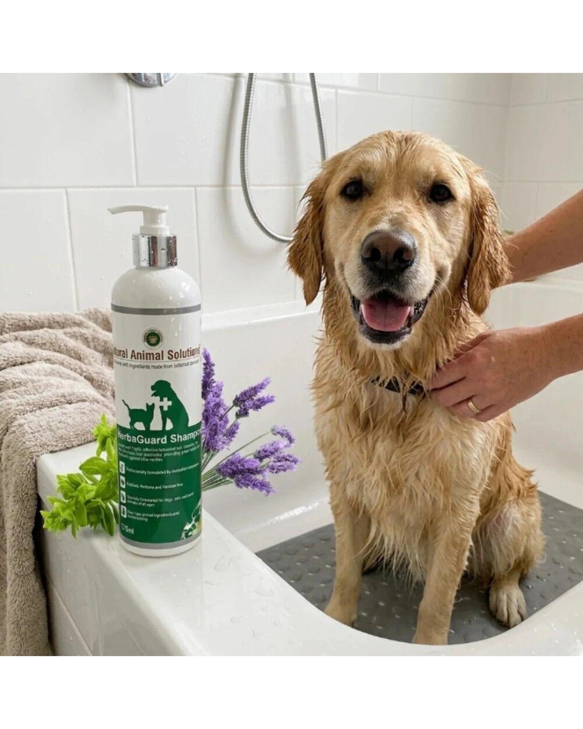3 NAS HerbaGuard Shampoo for Cats Dogs Horses & Small Animals 375g, 3 of 4