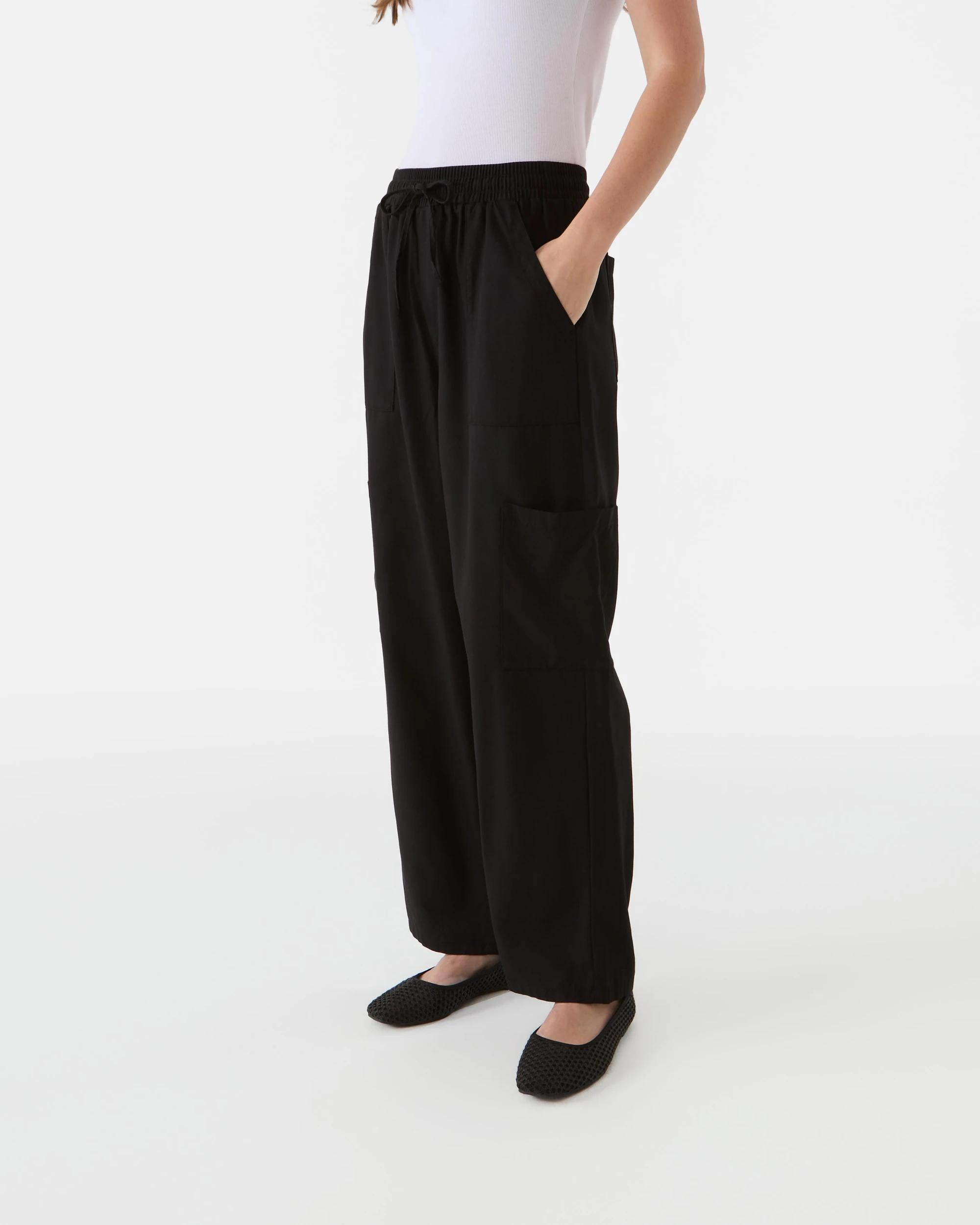 2 Soft Utility Pants Black, 2 of 8
