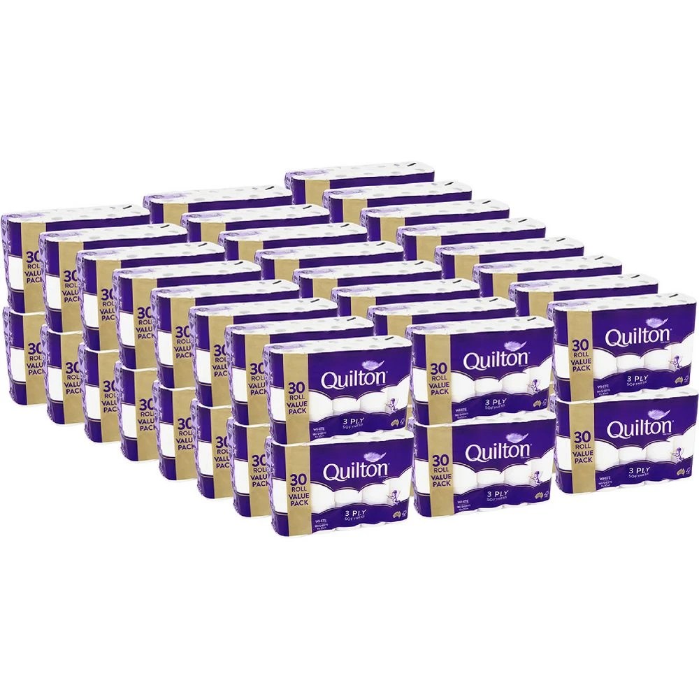 1 Quilton Toilet Tissue 3 Ply 30 Pack x 48, 1 of 1