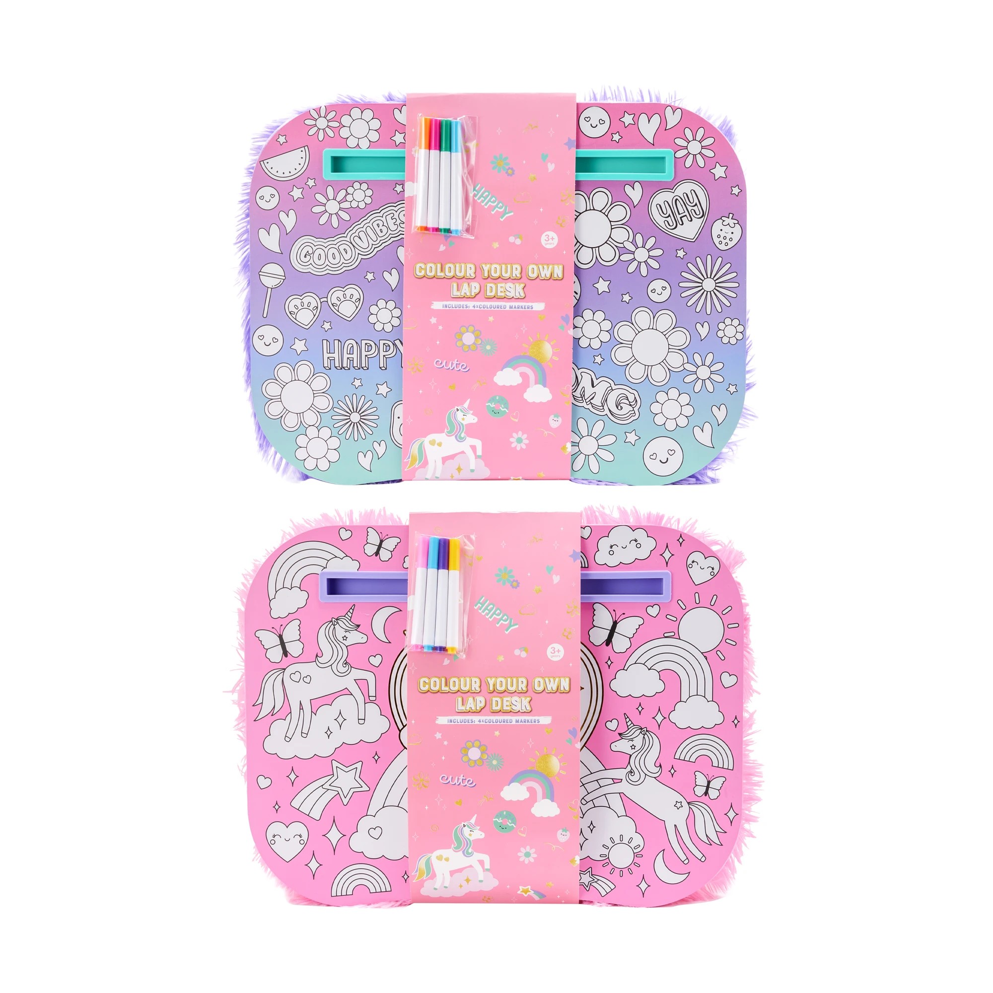 10 Colour Your Own Lap Desk - Assorted, 10 of 10