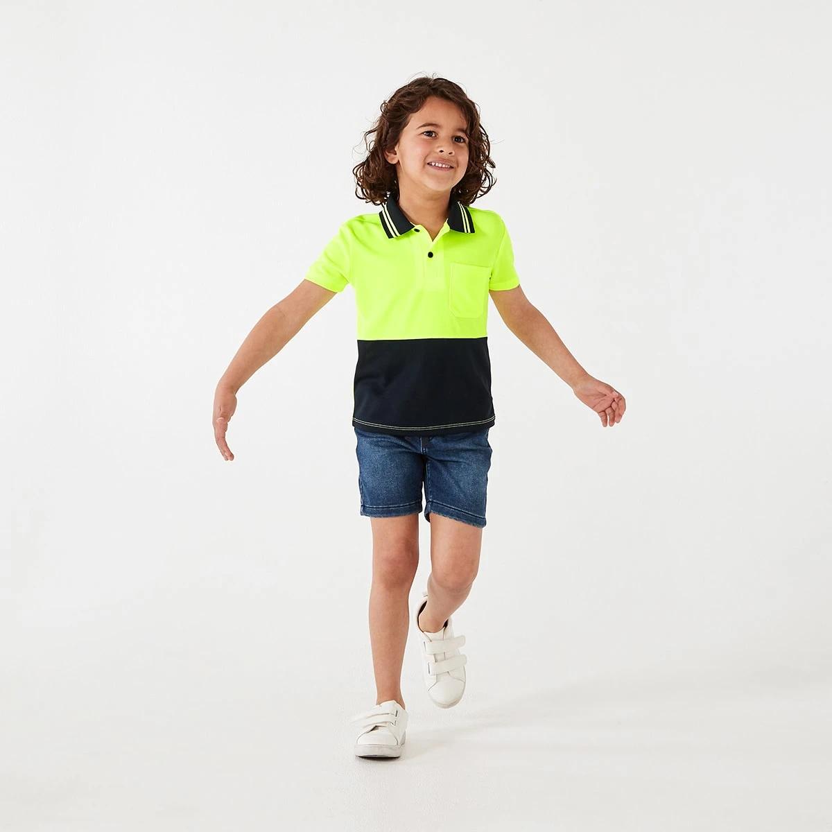 7 Mini Me Work Polo T-shirt Yellow, 7 of 10