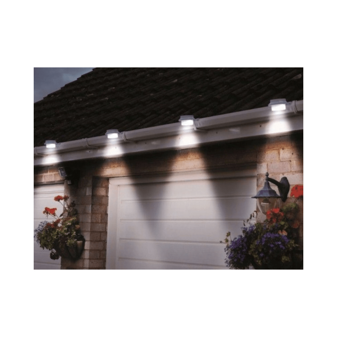4 Lenoxx Solar Multipurpose Light (3-Piece, White) w/ Screw & Mount, Energy-Saving, 4 of 4