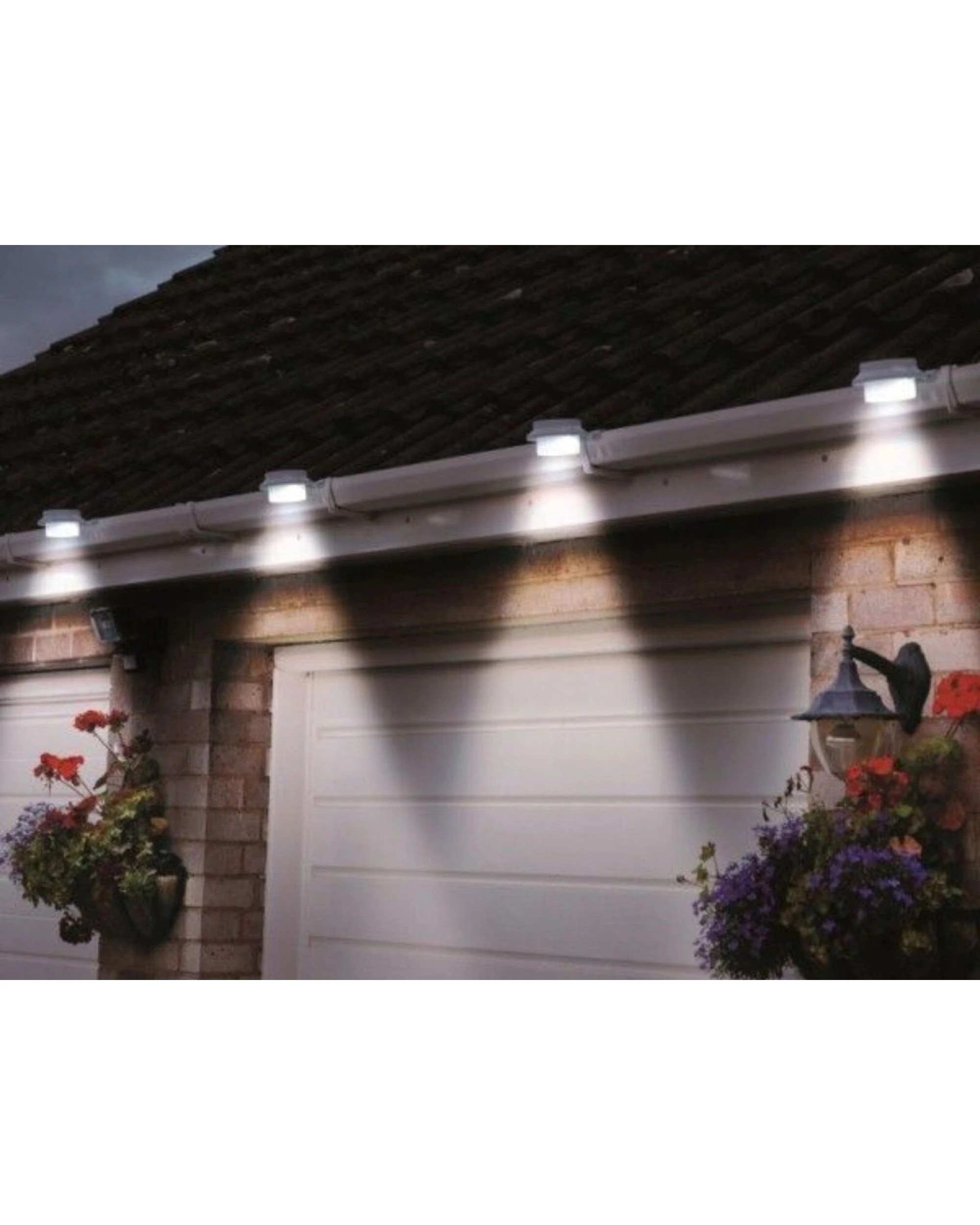 4 Lenoxx Solar Multipurpose Light (3-Piece, White) w/ Screw & Mount, Energy-Saving, 4 of 4