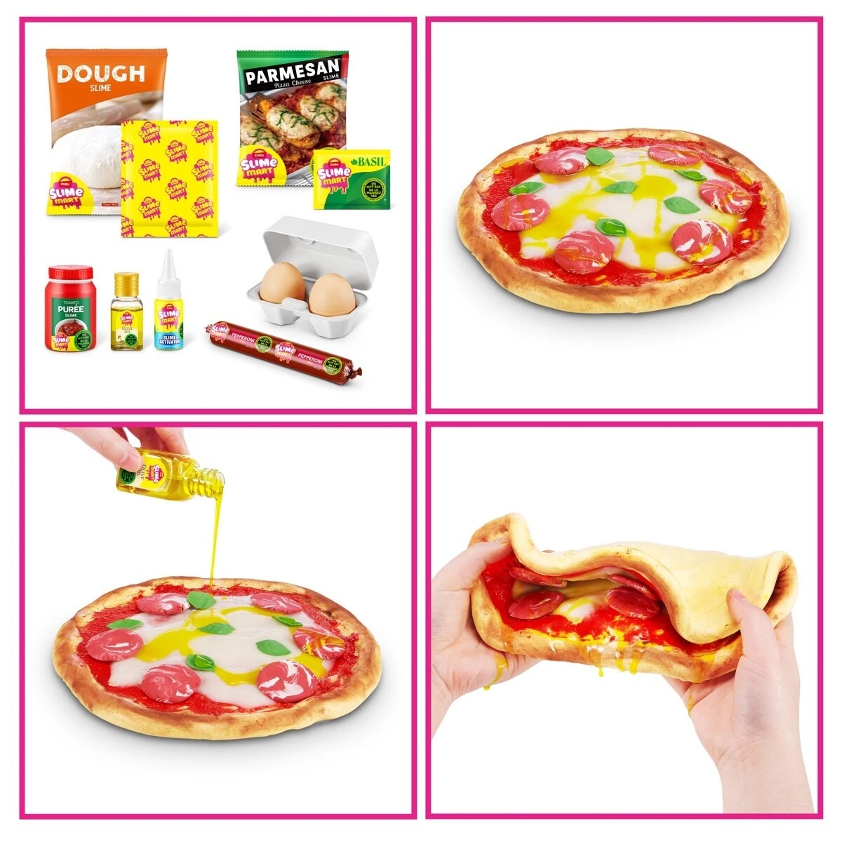 7 13 Piece Zuru Slime Mart Make Your Own Realistic Slime Food Playset - Pizza, 7 of 8