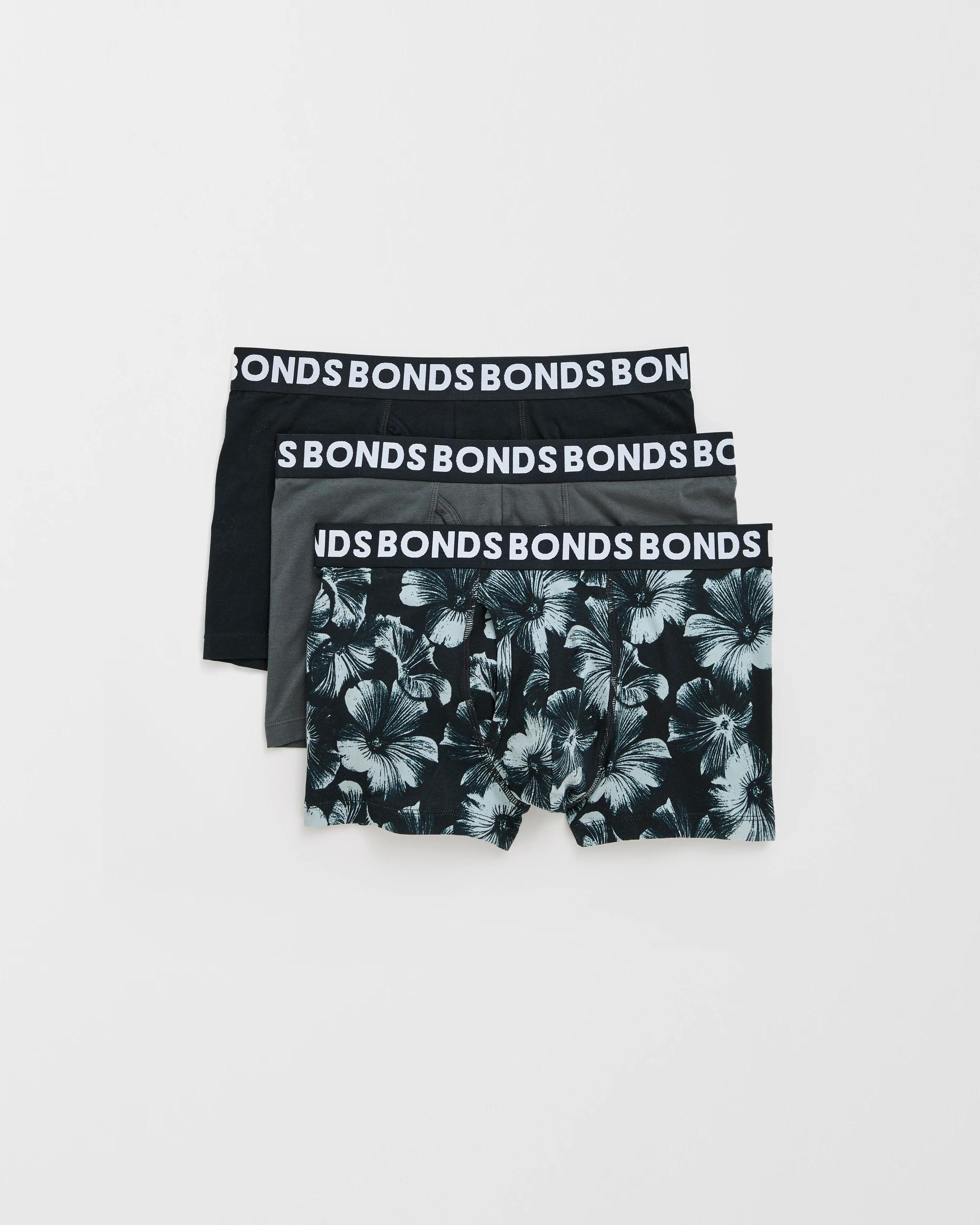 1 Bonds 3 Pack Everyday Trunks NOCTURNAL PETALS, 1 of 4