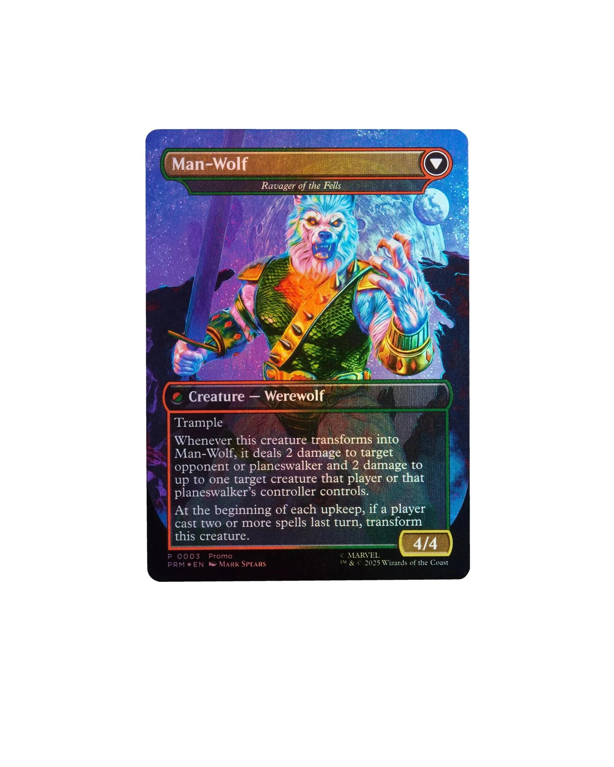 5 Marvel Legends Series Magic: The Gathering Man-Wolf, 5 of 10