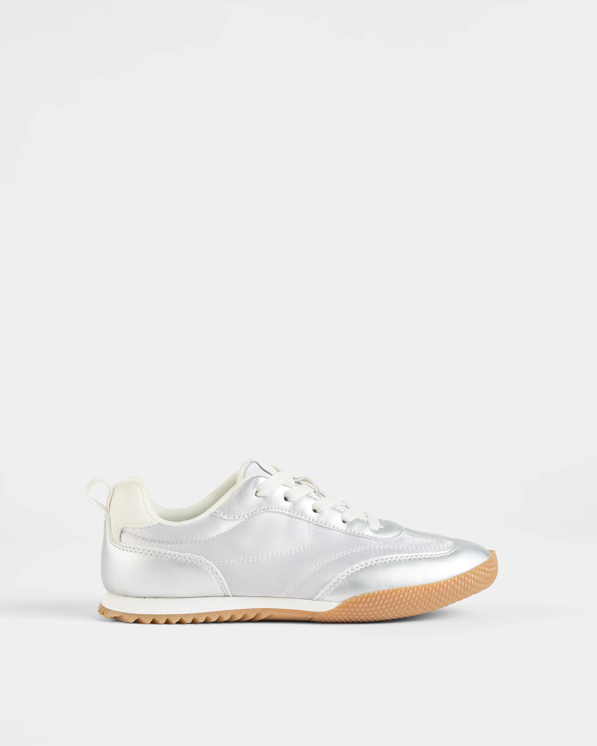 1 Target Girls Youth Sleek Profile Sneaker SILVER, 1 of 3