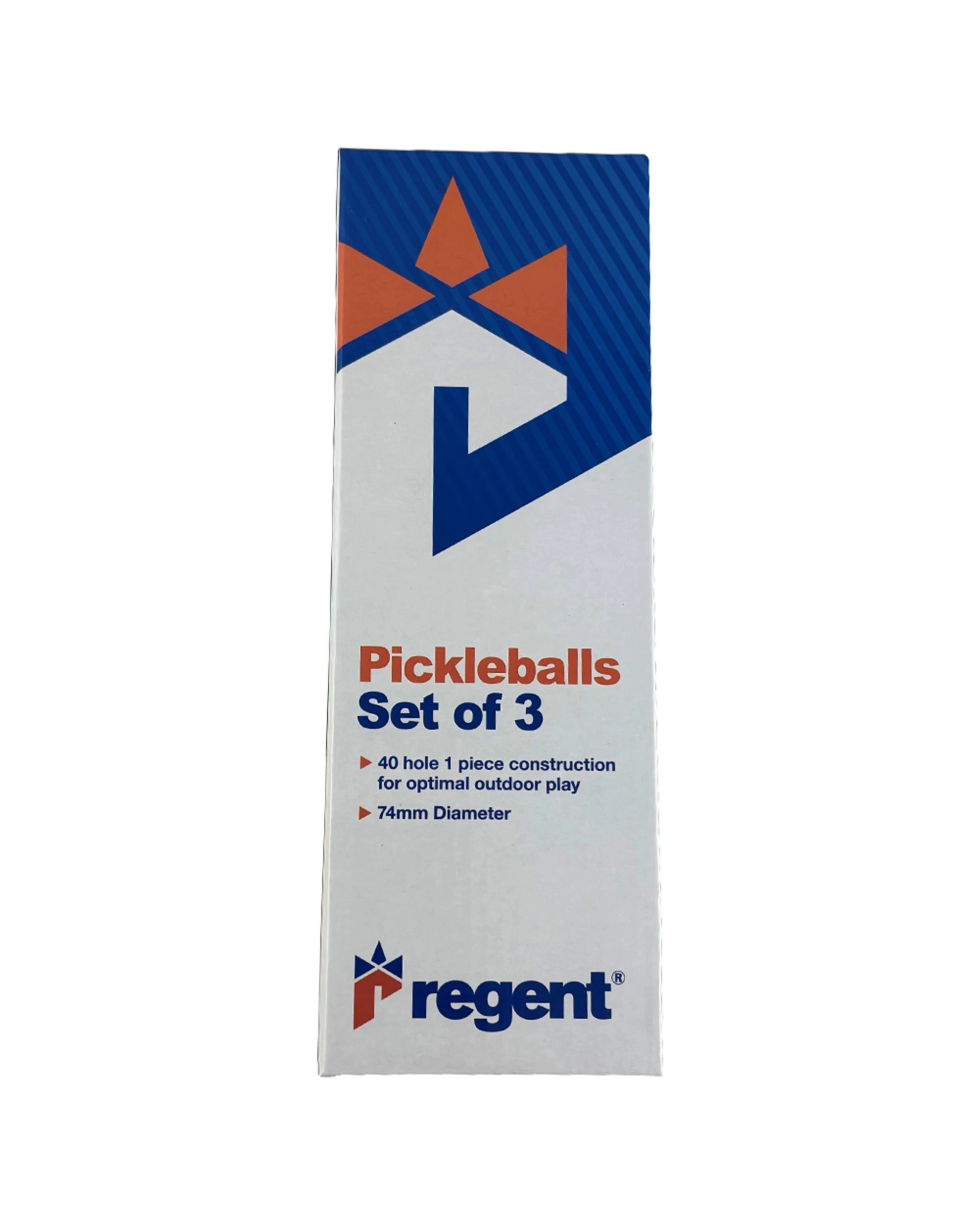 1 Regent 3pc Durable Outdoor Play Pickleballs 40 Hole 74mm Plastic Balls Set - Yellow, 1 of 2